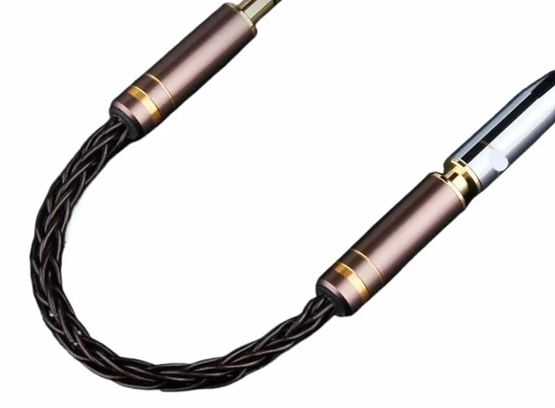 Premium 2,5 mm 3,5 mm 4,4 mm kabel audio HiFi adapter do słuchawek 2,5 3,5 4,4 gniazda męskie żeńskie złącze h&*igh qu>ality przewód (4,4 m do 3,5F)