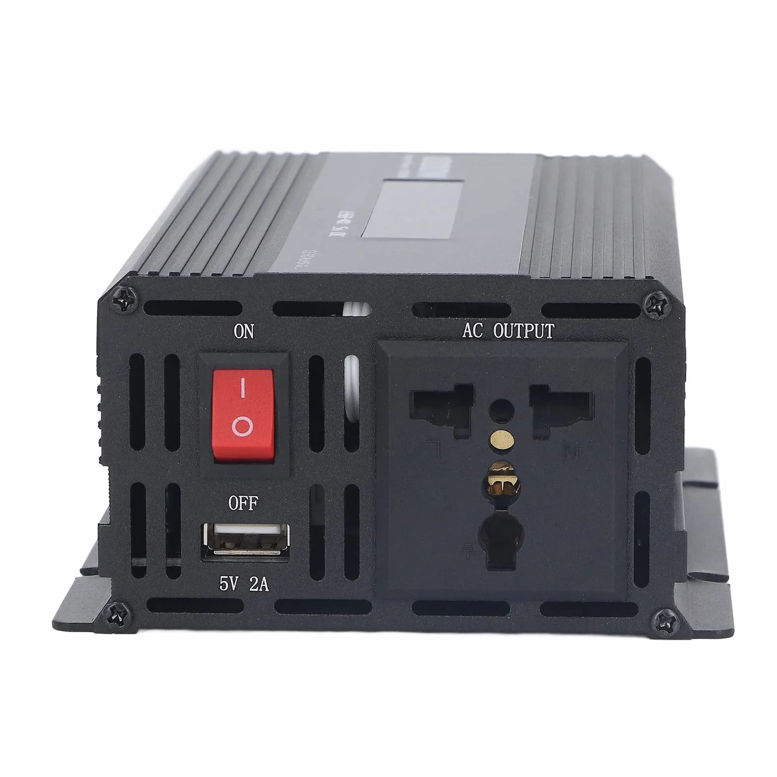 Ausla Przetwornica Samochodowa, Konwerter Prądu Stałego na Prąd Przemienny ze Stopu Aluminium 1000 W z Wyświetlaczem LED USB 5 V 2 A Wielokrotna Ochrona dla Samochodów Wycieczki Drogowe Kemping