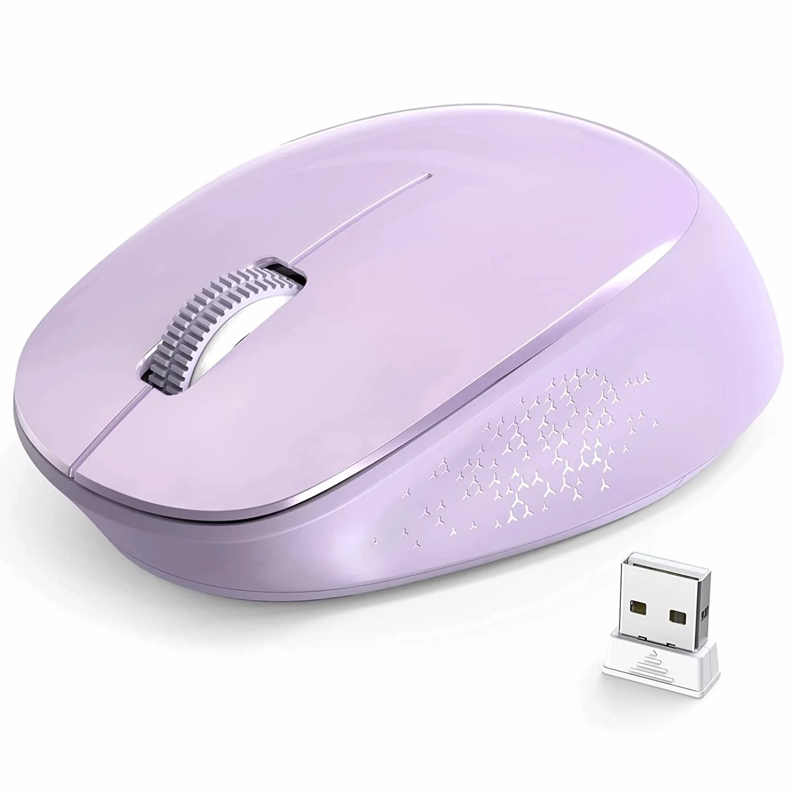 YXLILI Bezprzewodowa mysz do laptopa, ergonomiczna, bezprzewodowa, przenośna, cicha, optyczna mysz z odbiornikiem USB, 1600 DPI do laptopa, Windowsa, Chromebooka, Maca, notebooka, komputera