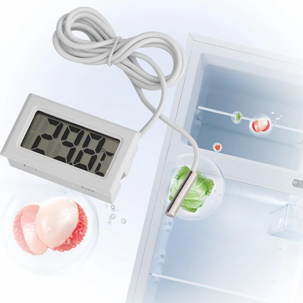 Nano Silver do Basenu Termometr do Kąpieli Mini Wyświetlacz Led Cyfrowy Miernik Temperatury Naczynia Czujnik Sondy Cyfrowy Termometr Lcd