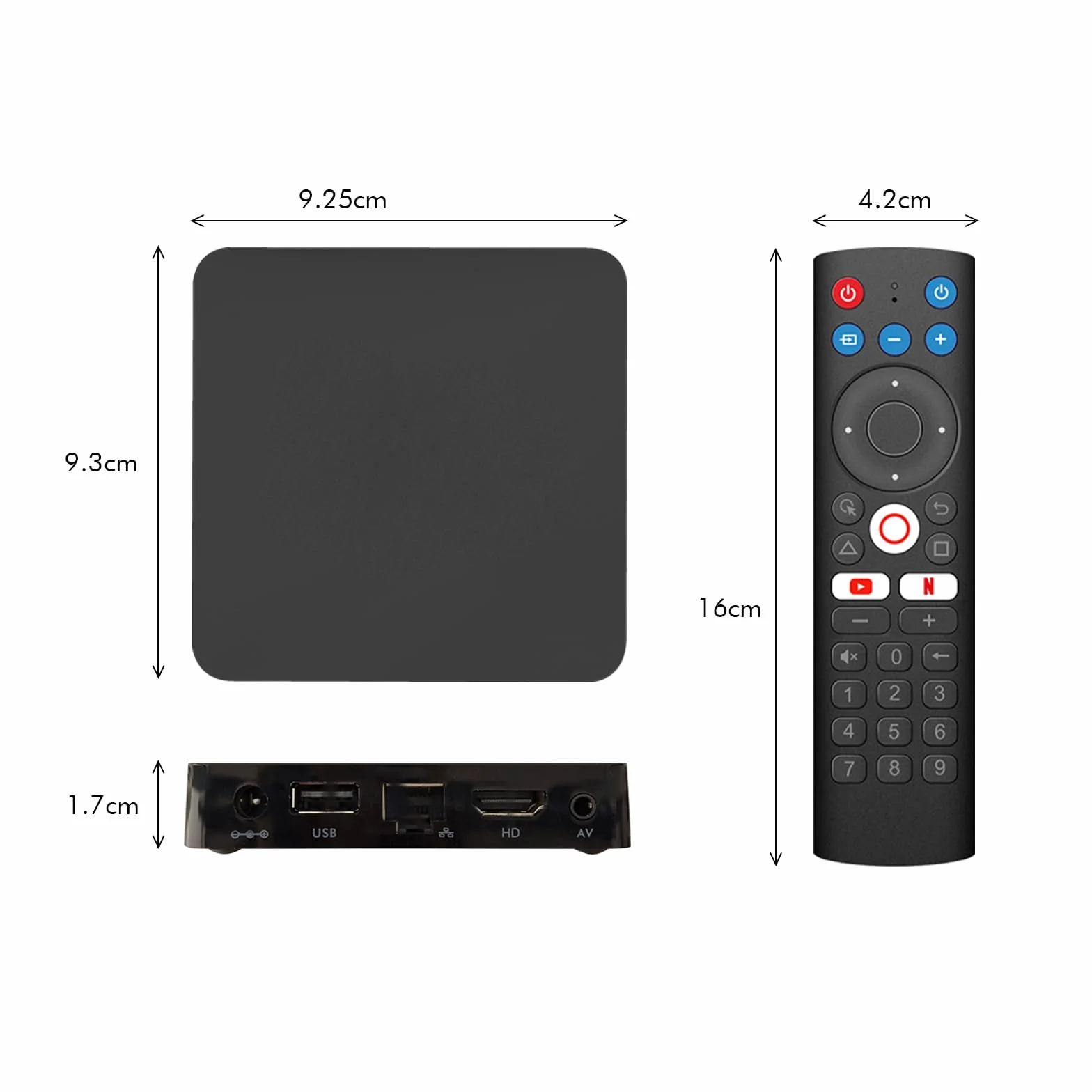 BOXPUT M5 Android TV Box 10.0, 2 GB RAM, 16 GB ROM, 4K Ultra HD, strumieniowy odtwarzacz multimedialny, dwuzakresowy WiFi 6 2,4 G/5G, pilot głosowy BT 5.2, Smart TV Box do domowej rozrywki