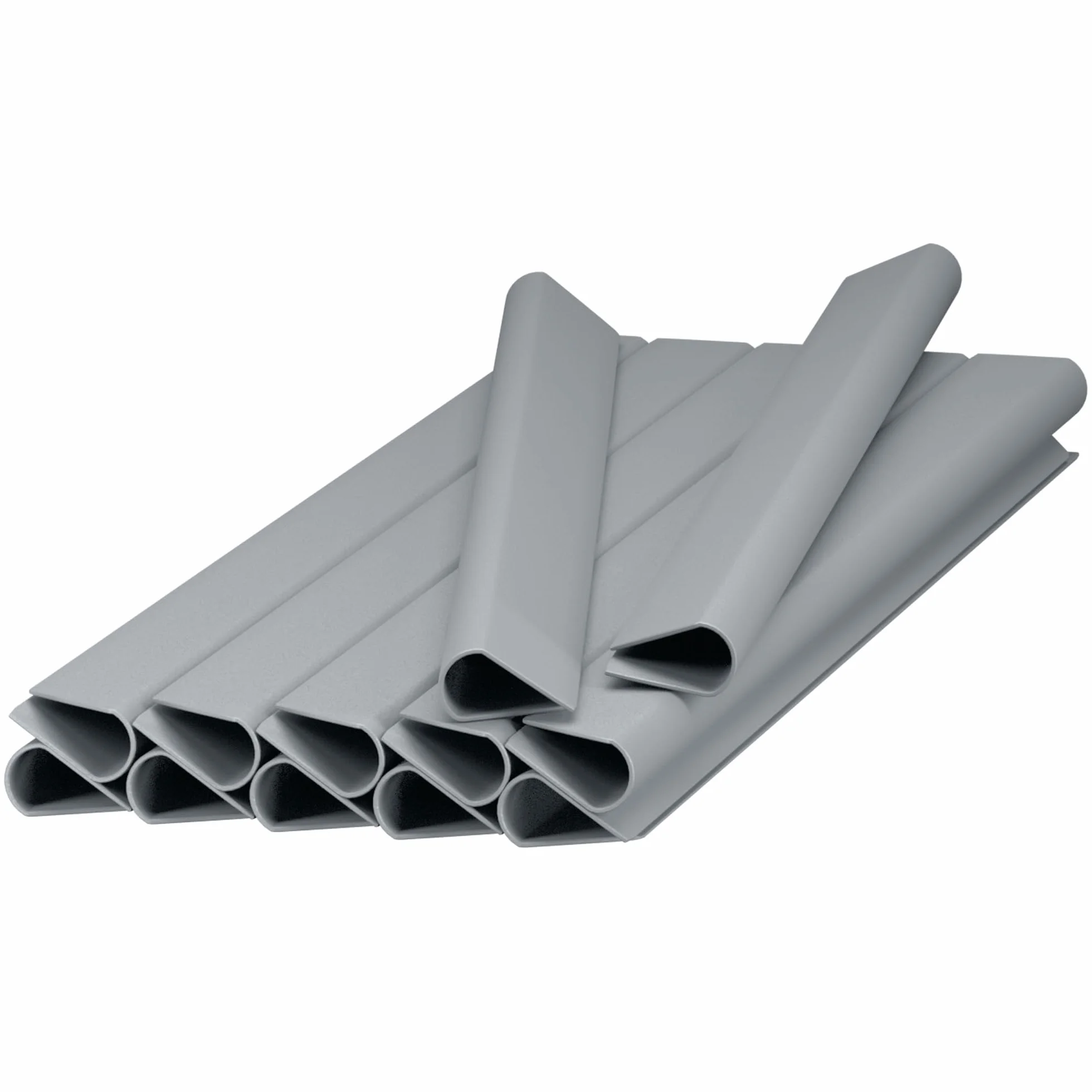 Klipsy do taśmy ogrodzeniowej 19cm Osłona na ogrodzenie x12 Szary