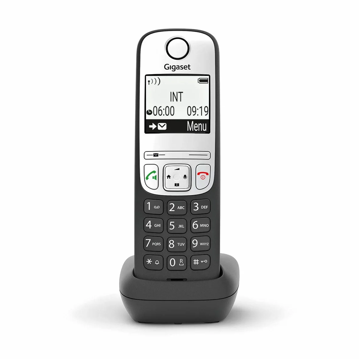 Gigaset A690HX cyfrowy bezprzewodowy telefon DECT do routerów - srebrny/czarny