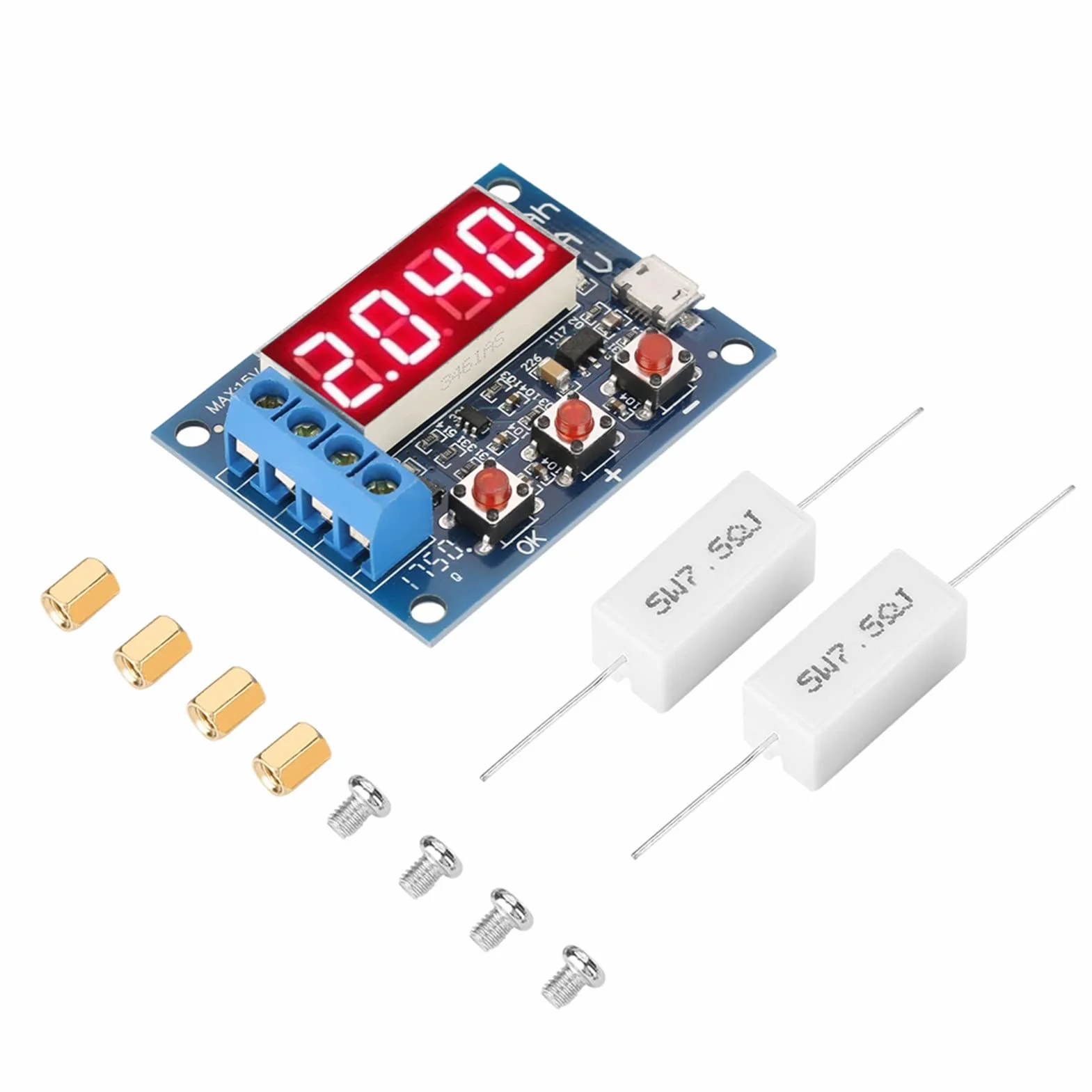 1.2 12V Li Ion, Lithium Capacity Meter Zb2L3 Acid Battery Capacity Meter Discharge Tester Analyzer
