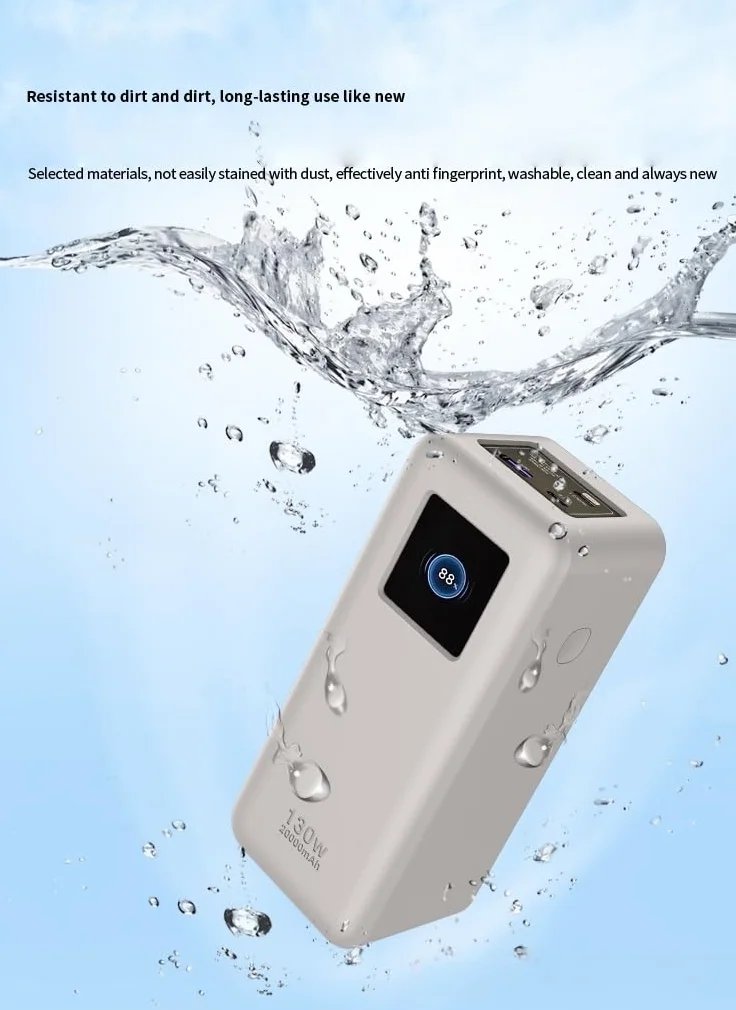 FTRONGRT Etui kompatybilne z UGREEN Nexode 20000 mAh 130 W Power Bank, pełna ochrona, pyłoszczelne, zapobiegające upadkom, silikonowe etui ochronne kompatybilne z UGREEN Nexode 20000 mAh 130 W czarne