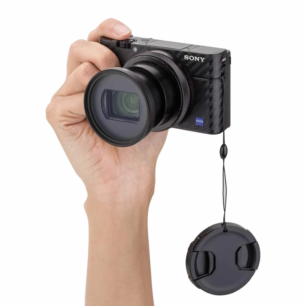 KIWIFOTOS Pierścień adaptera filtra i osłona obiektywu akcesoria pasuje do Sony RX100 VI RX100 VII RX100M6 RX100M7 ZV-1II ZV-1 do aparatu Canon G5X Mark II