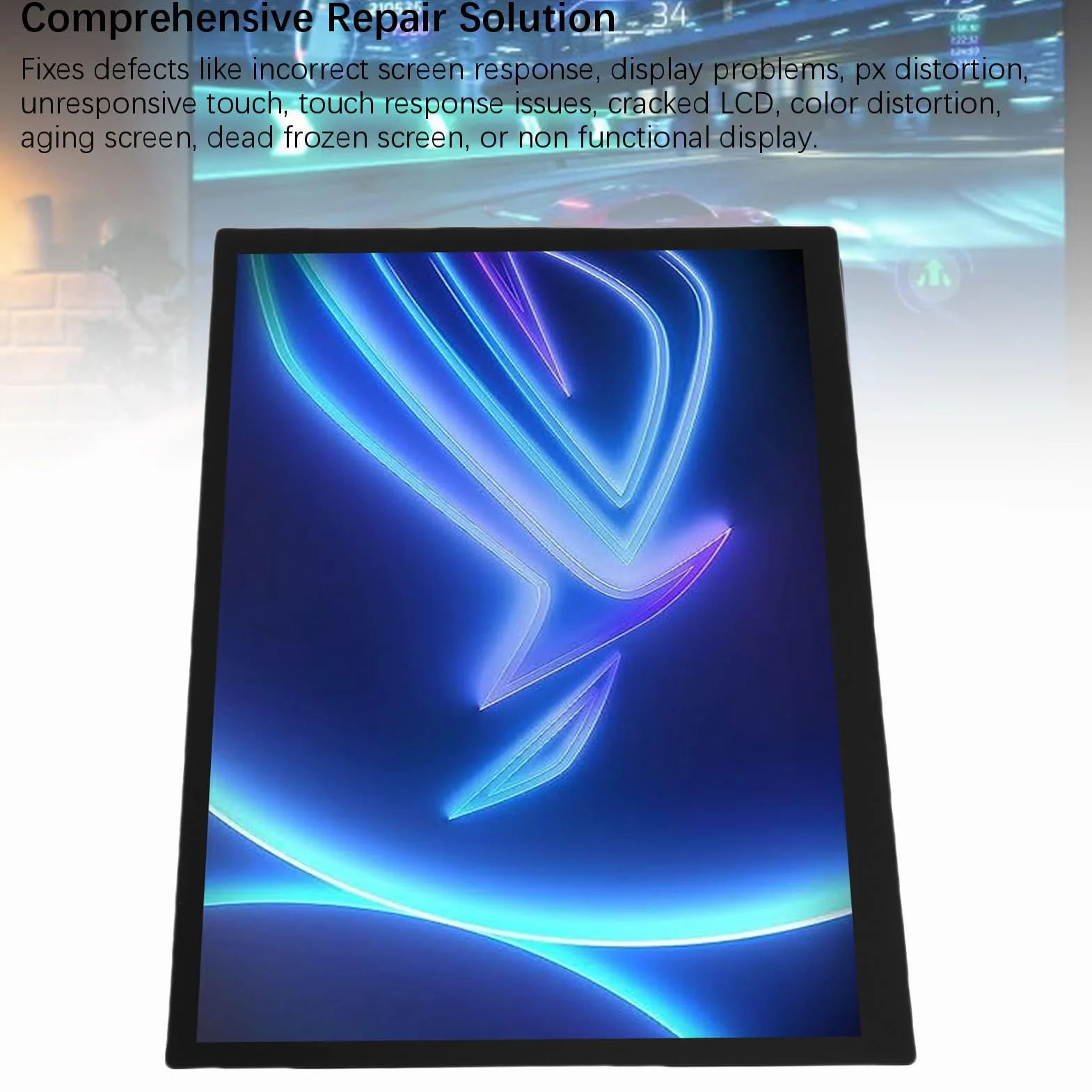 Zamiennik ekranu ZenithAur do Rog Ally 2023 z wielodotykowym wyświetlaczem LCD, FHD 1920 x 1080 500 nitów, montaż Digitizera z ekranem dotykowym do naprawy konsoli RC71L