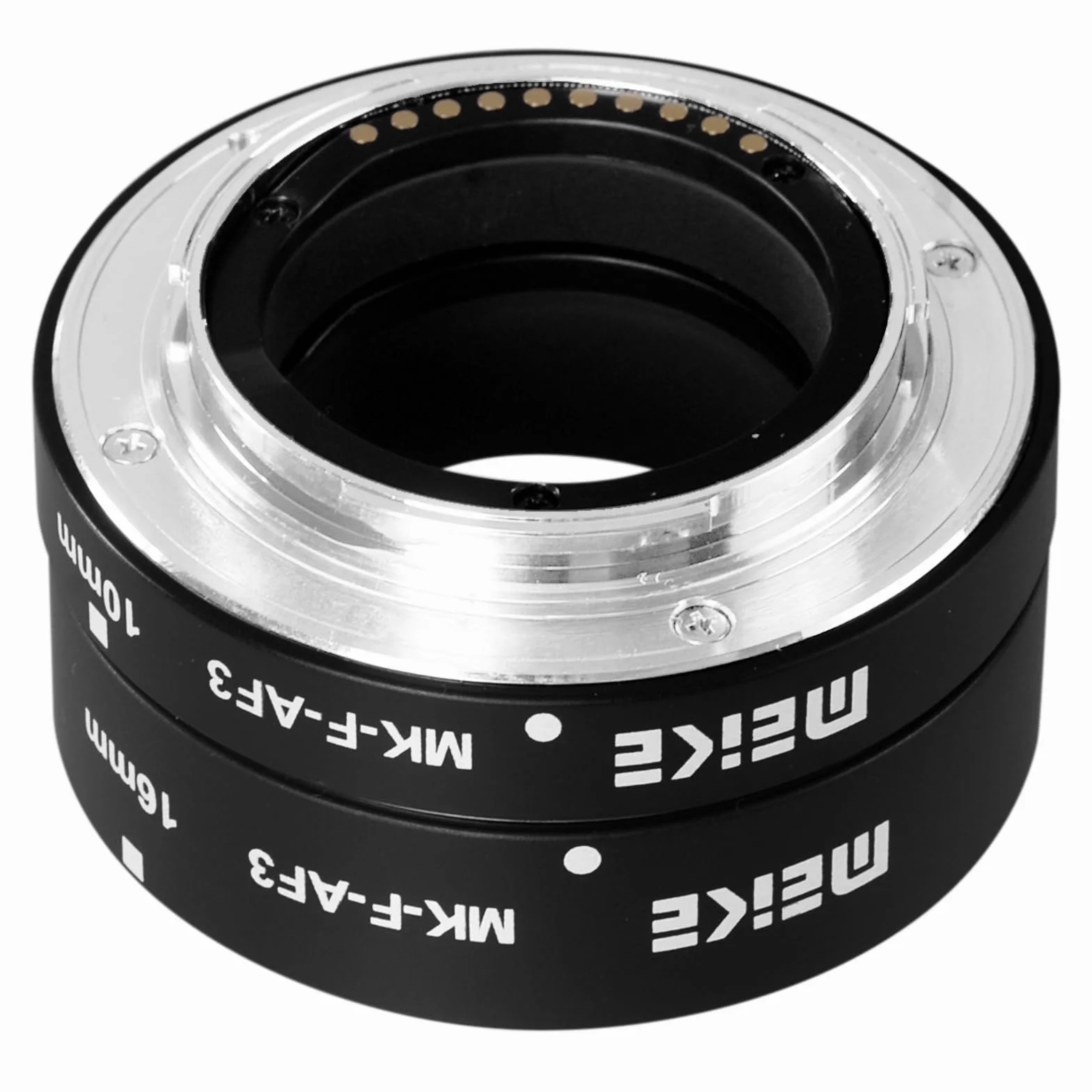 Meike MK-F-AF3 metalowa rura przedłużająca autofokus do aparatu Fujifilm bezlusterkowe X-T1, X-T2, X-T3, X-T10, X-T20, X-T30, X-Pro1, X-Pro2, X-A1, X-E1, X-E2, X-E3 (10 mm + 16 mm)