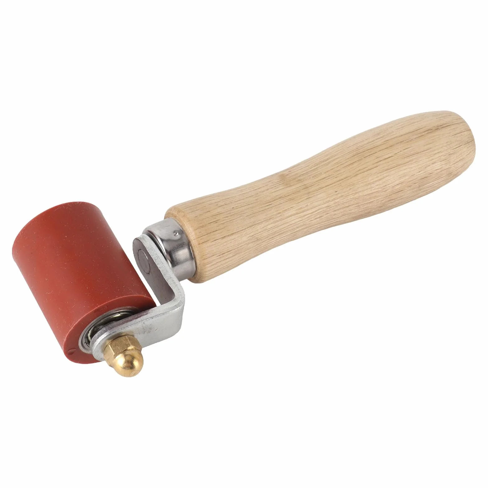 Silikonowy Tester Szwów Konstrukcja łożyska Ergonomiczny Odpinany Wygładzający Wałek do Szwów Narzędzie do Taśmy Dachowej Pcv Silikonowy Wałek do Szwów Ręczny Wałek Dociskowy (Czerwona szerokość 40mm/1,6 cala)