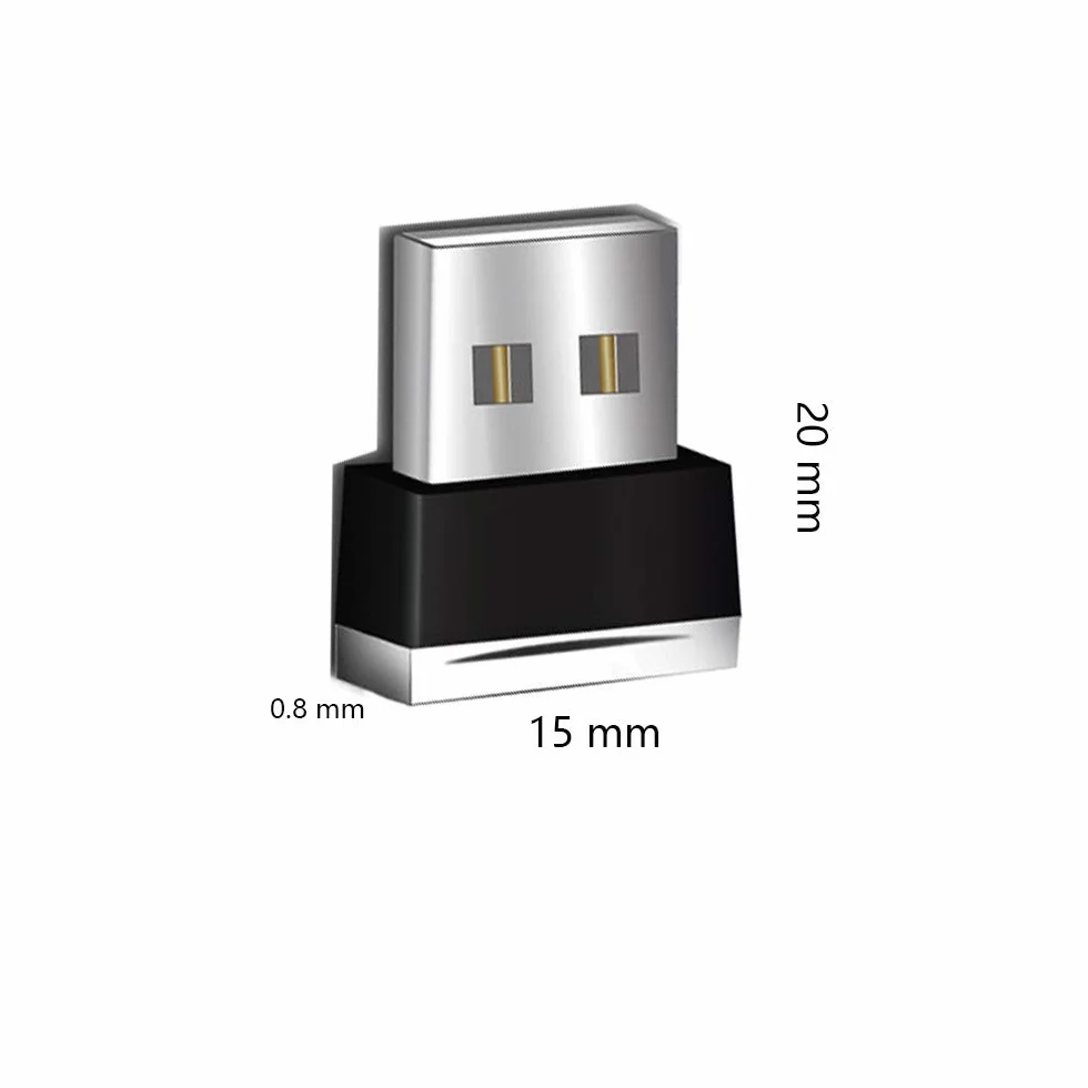 Oświetlenie otoczenia wnętrza samochodu LED, 7 szt., mini lampki USB, do wnętrza samochodu, tylnej klapy laptopa, lampki nocne, uniwersalne 5 V, 7 kolorów