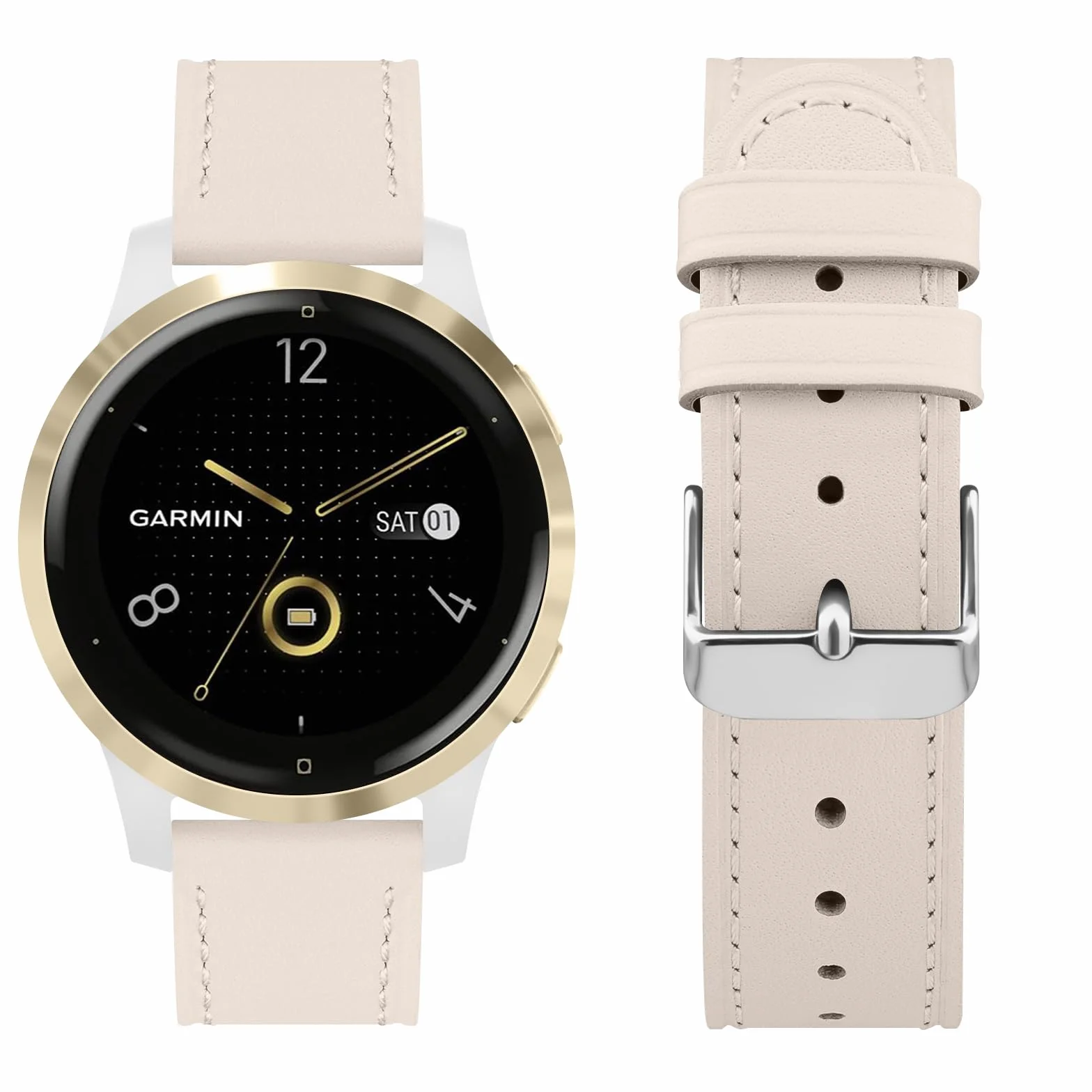 Mugust Pasek do Huawei Watch GT 5/GT 4 41 mm, damski i męski, skórzany pasek do zegarka 18 mm, do Huawei GT4/GT5 41 mm, smartwatch