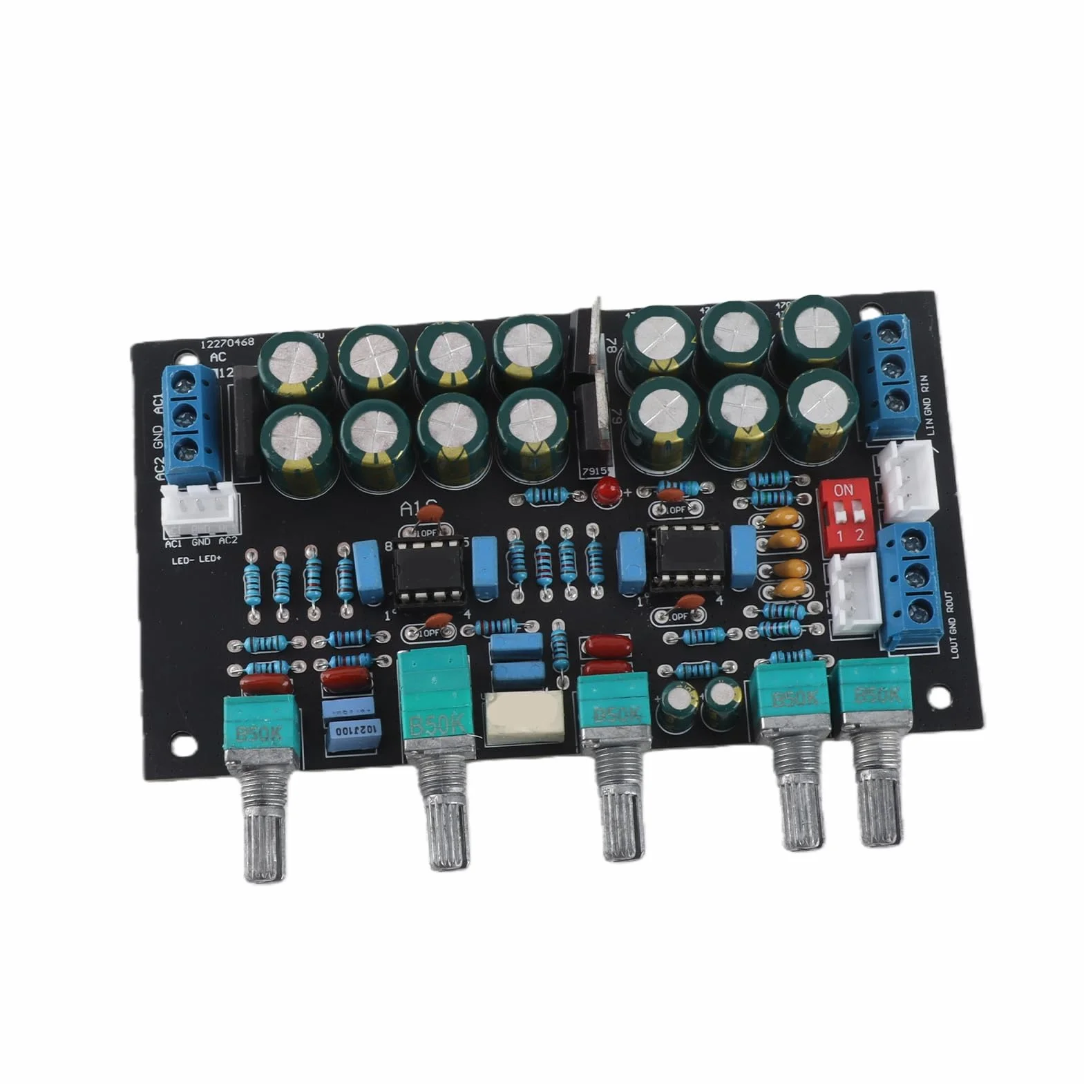 Przedwzmacniacz klasy A HiFi, płyta przedwzmacniacza dźwięku, płyta sterująca, płyta A3 Tone-Board, 4 przyciski, płyta dźwiękowa, komponenty cyfrowego modułu do usuwania dźwięku