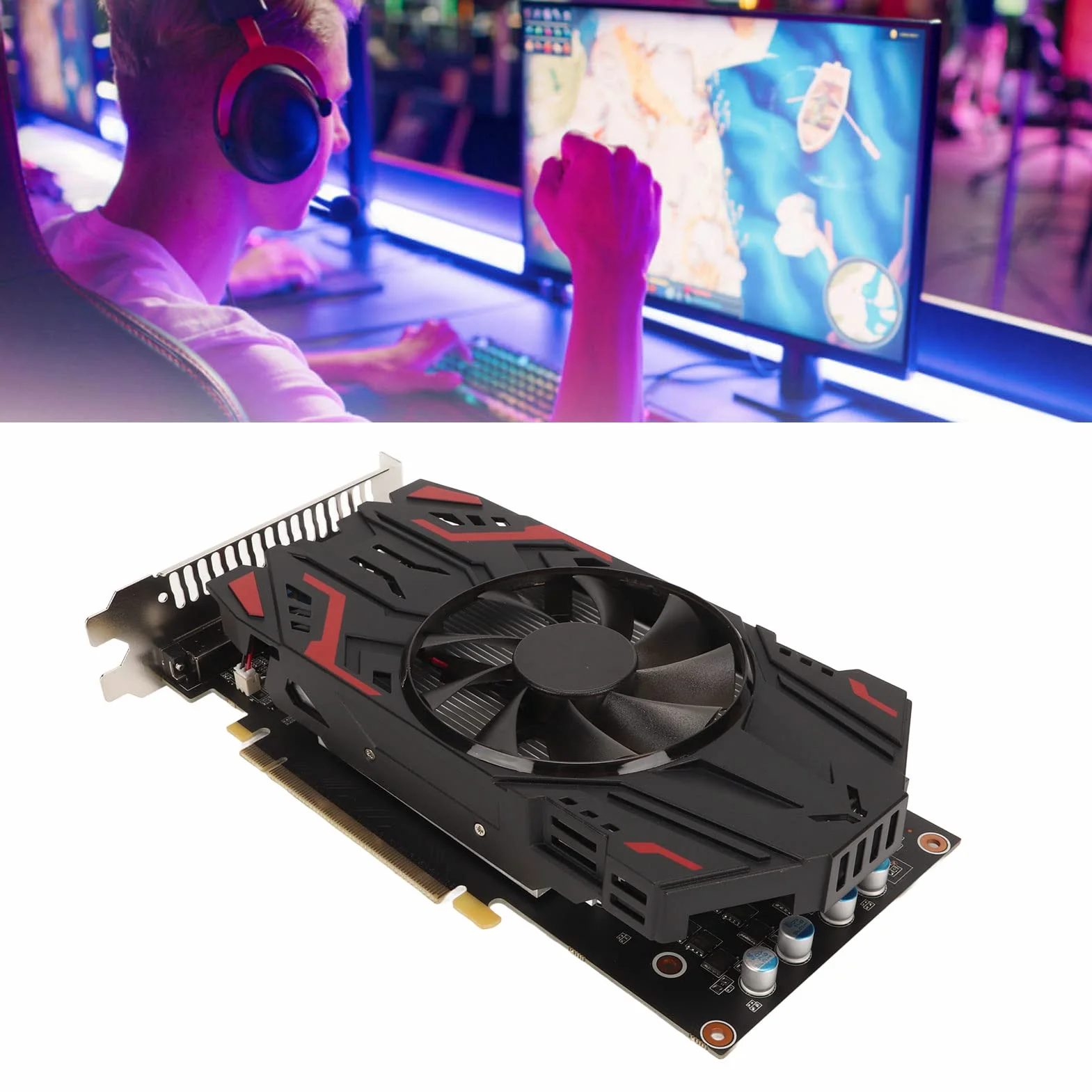 Karta Graficzna GTX550Ti 4GB, GDDR5, 128bit, PCI Express2.0, 783Mhz/3400Mhz, 2560x1600, Karta Graficzna do Gier z Portami HDMI, VGA i DVI (GTX550Ti 4G)