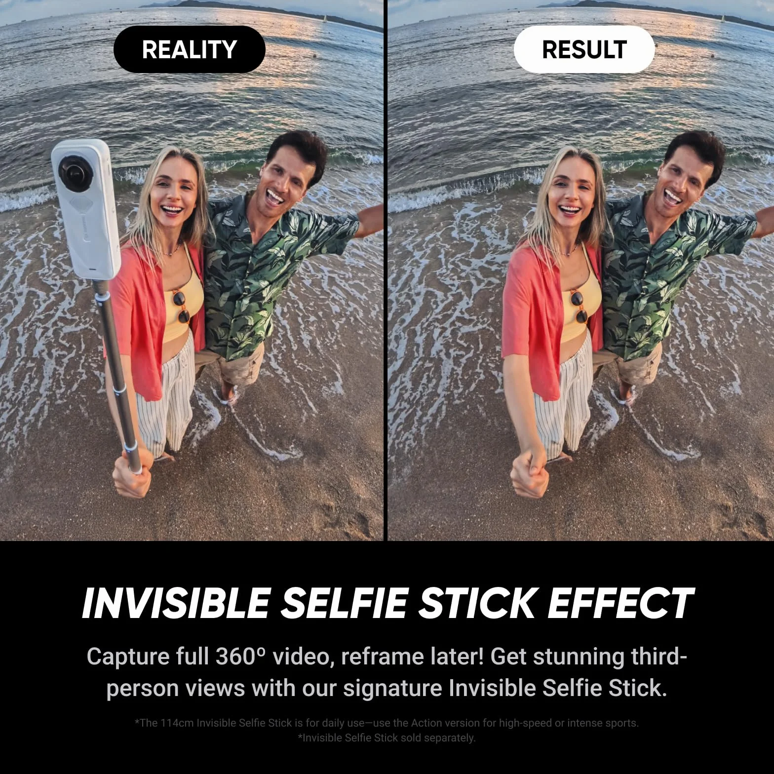 Insta360 X5 Zestaw Essential White Satin White - wodoodporna kamera 360 8K, niskie światło wskazujące, niewidoczny kijek do selfie, solidne i wymienne obiektywy, 3 godziny pracy na baterii