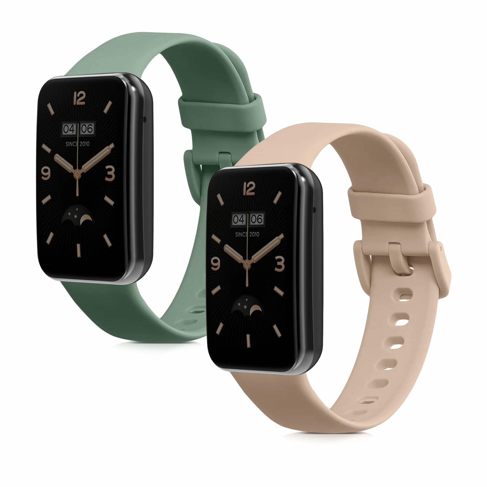 kwmobile Pasek kompatybilny z zegarkiem Xiaomi Mi Band 7 Pro, 2 x zapasowy silikonowy pasek do zegarka