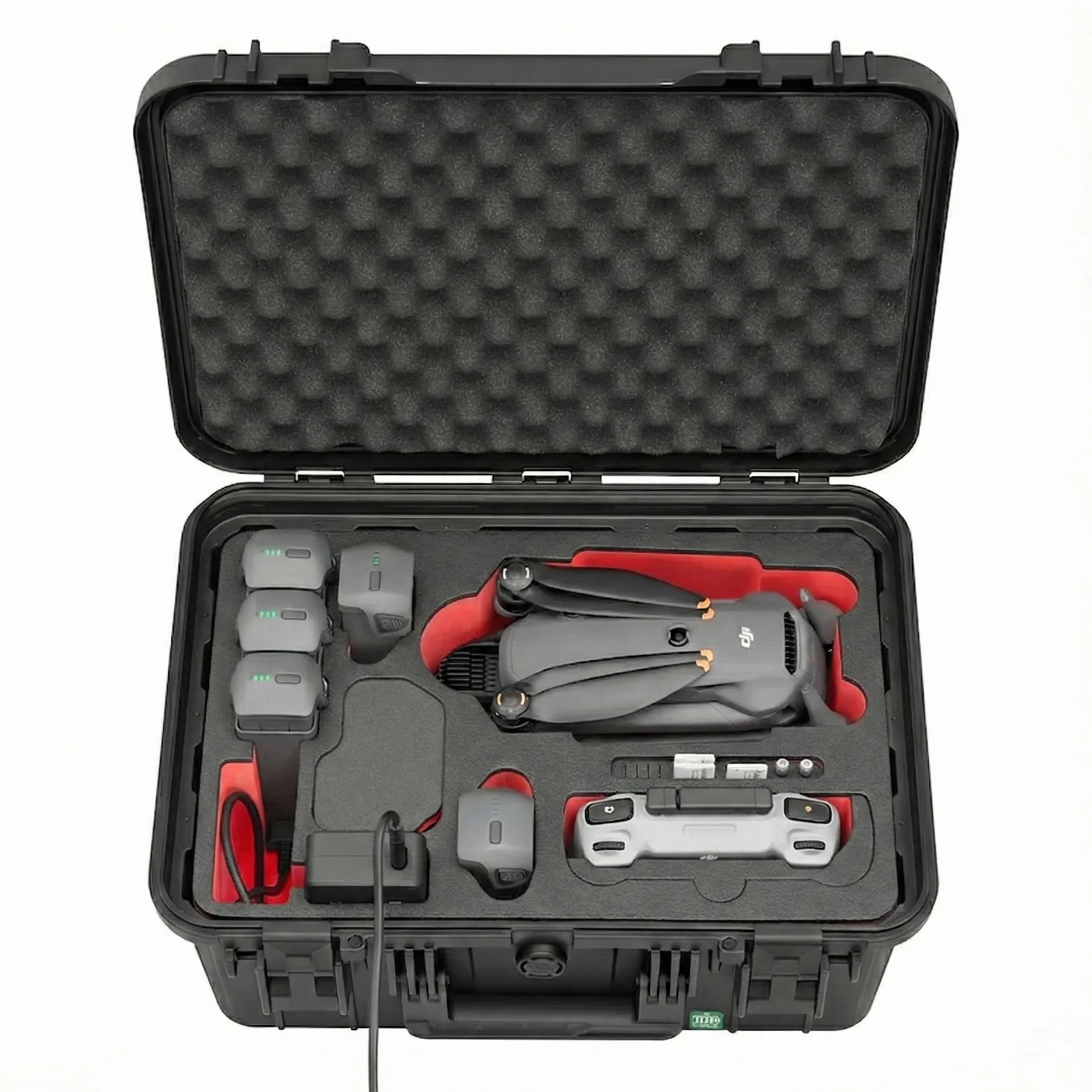 TOMcase Torba na drony „Travel Edition” dla DJI Mavic 4 Pro, Fly More/Creator Combo, z RC2/RC Pro 2 – Twarda obudowa, wodoodporny eko-pokrowiec – Wyprodukowano w Niemczech