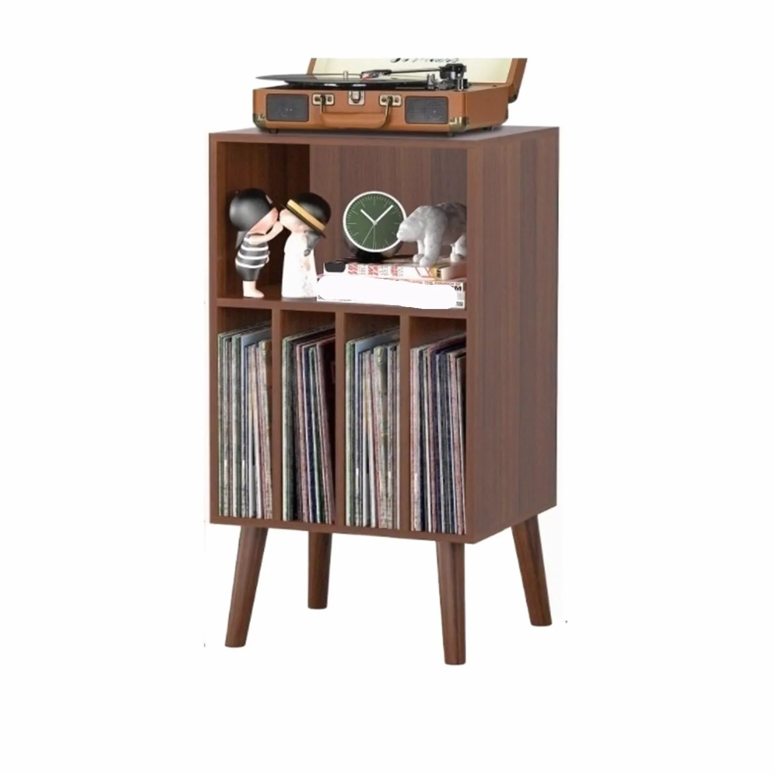Stojak na Płyty Drewniany Stojak Na Gramofon LP, Uchwyt Na Płyty Winylowe, Organizer Na Stół, Klasyczny Na Pliki, Książki Podstawka Pod Gramofon