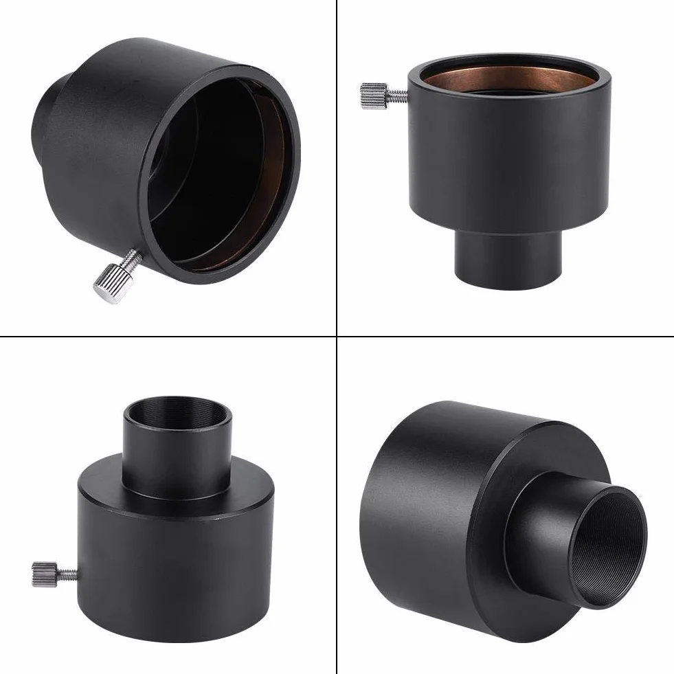 Adapter do montażu teleskopowego, metalowy 1,25 cala do 2 cali teleskopowy adapter kularny 31,7 mm do 50,8 mm adapter do montażu pierścienia kompresyjnego