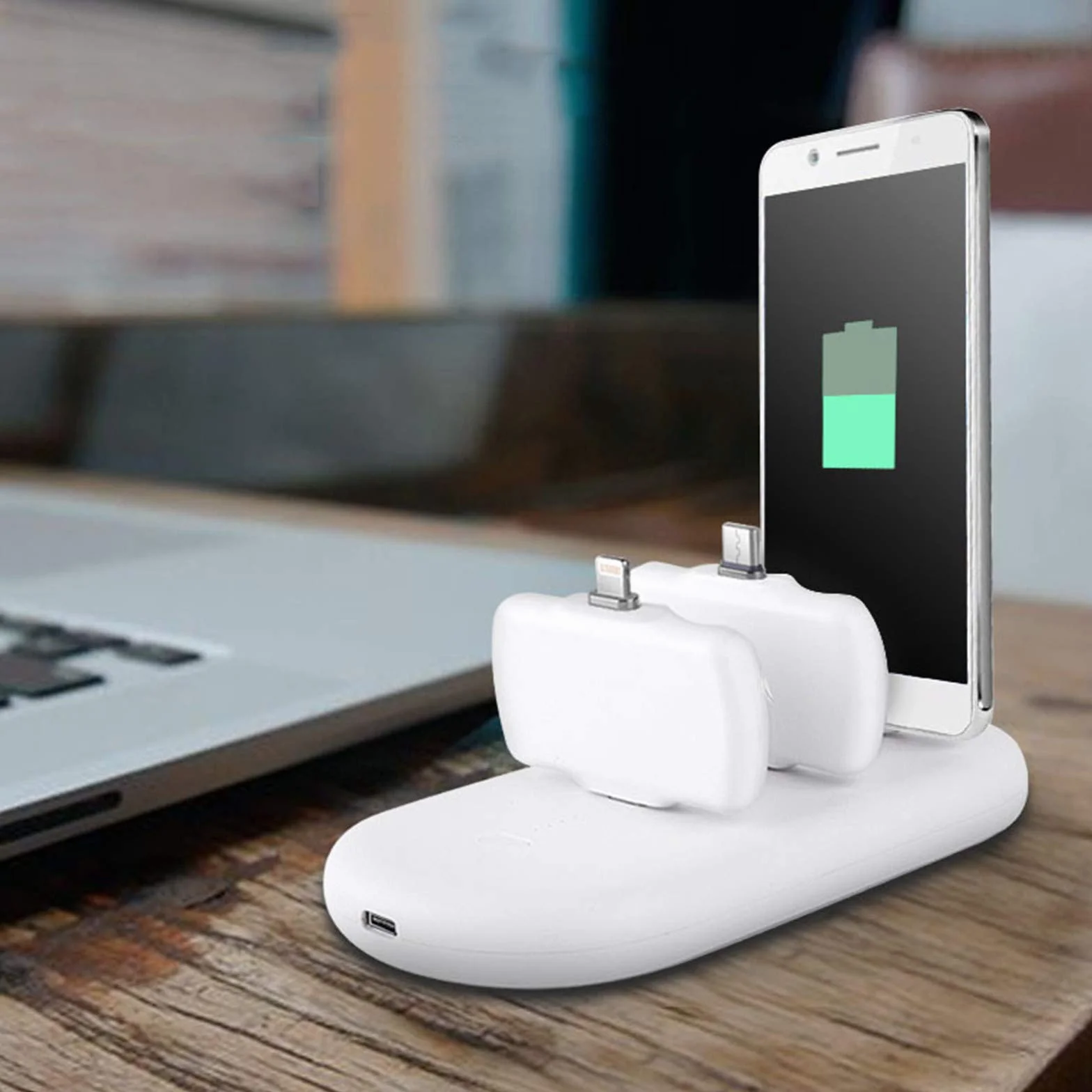 Powerbank Magnetyczny Powerbank z szybkim ładowaniem, 8000mAh Przenośna zewnętrzna ładowarka do telefonu komórkowego, odpowiednia do wszystkich smartfonów