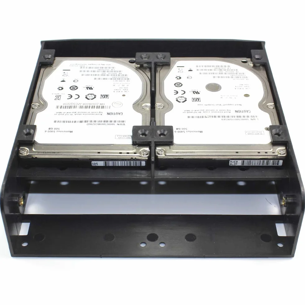 Oimaster Adapter Zatoki 5,25 do 4x2,5 12,7 mm SATA 2nd SSD HDD Caddy Czarny