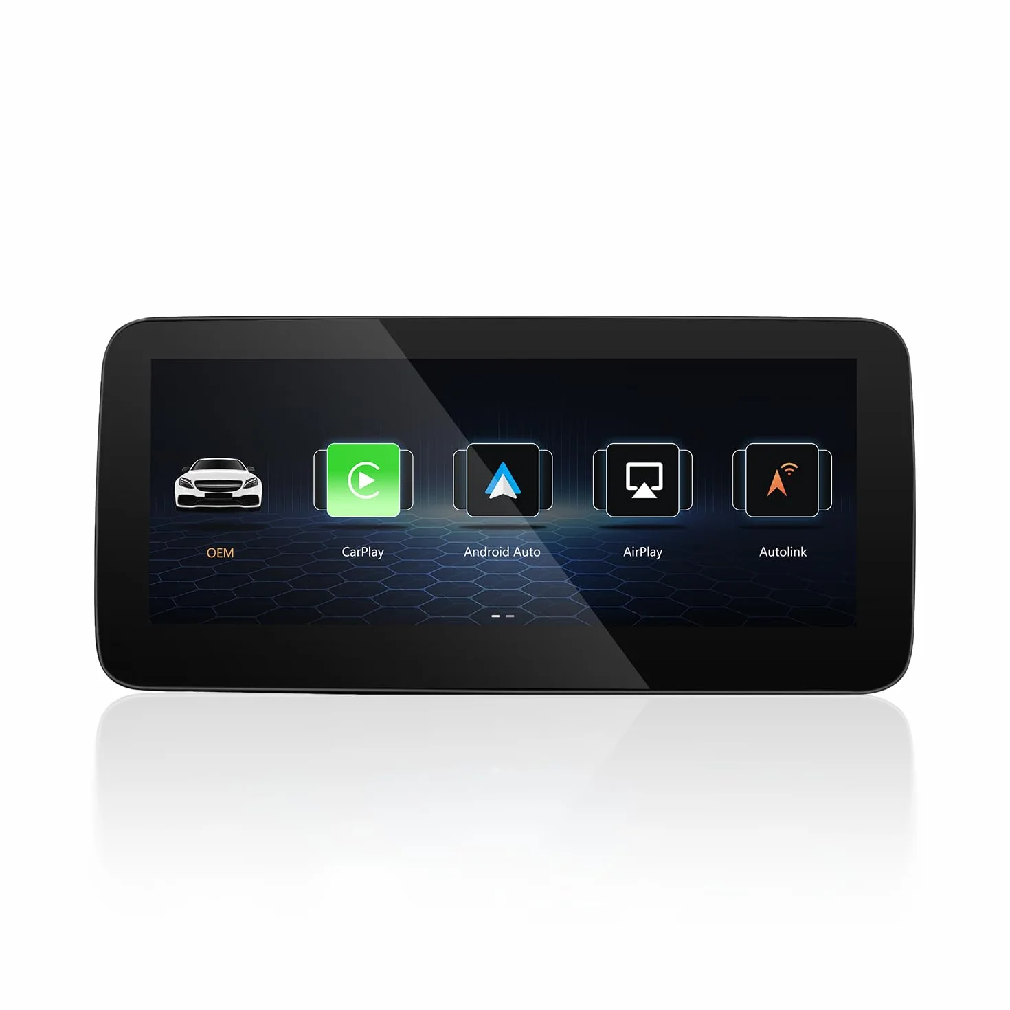 10,25" bezprzewodowy ekran dotykowy CarPlay i Android do samochodów Mercedes-Benz A/B/GLA/CLA/G klasy (W176/W117/C117/W246/W463/X156) 2015-2019, kompatybilny z systemem NTG 5.0/5.1/5.2