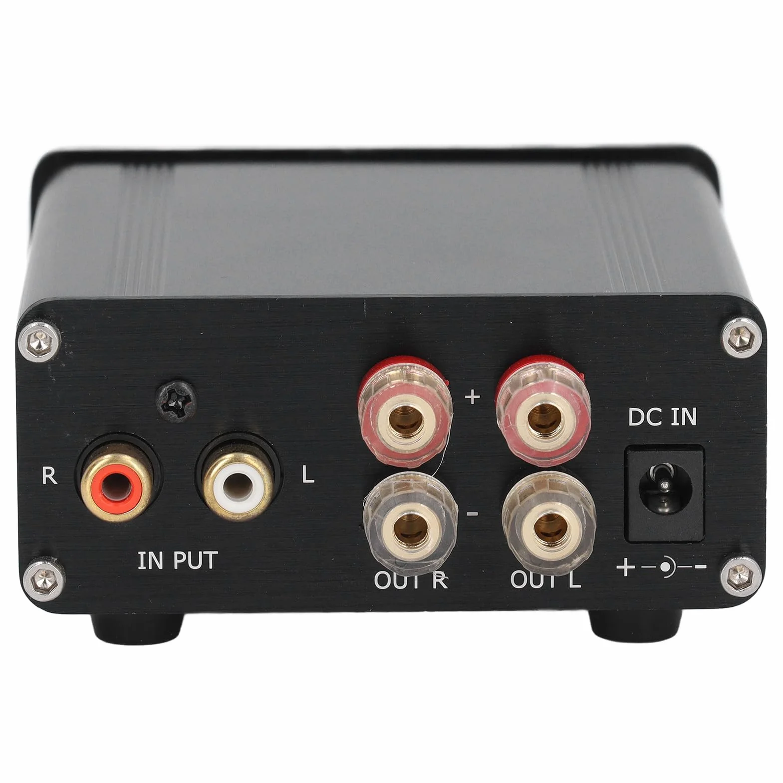 Zerodis Cyfrowy Wzmacniacz Mocy Stop Aluminium Płyta Wzmacniacza Stereo HIFI Klasa D 2 X 100 W DC 18 V do DC 24 V 20 Hz do 20 KHz Domowego Systemu Audio Słuchanie na Komputerze Stacjonarnym