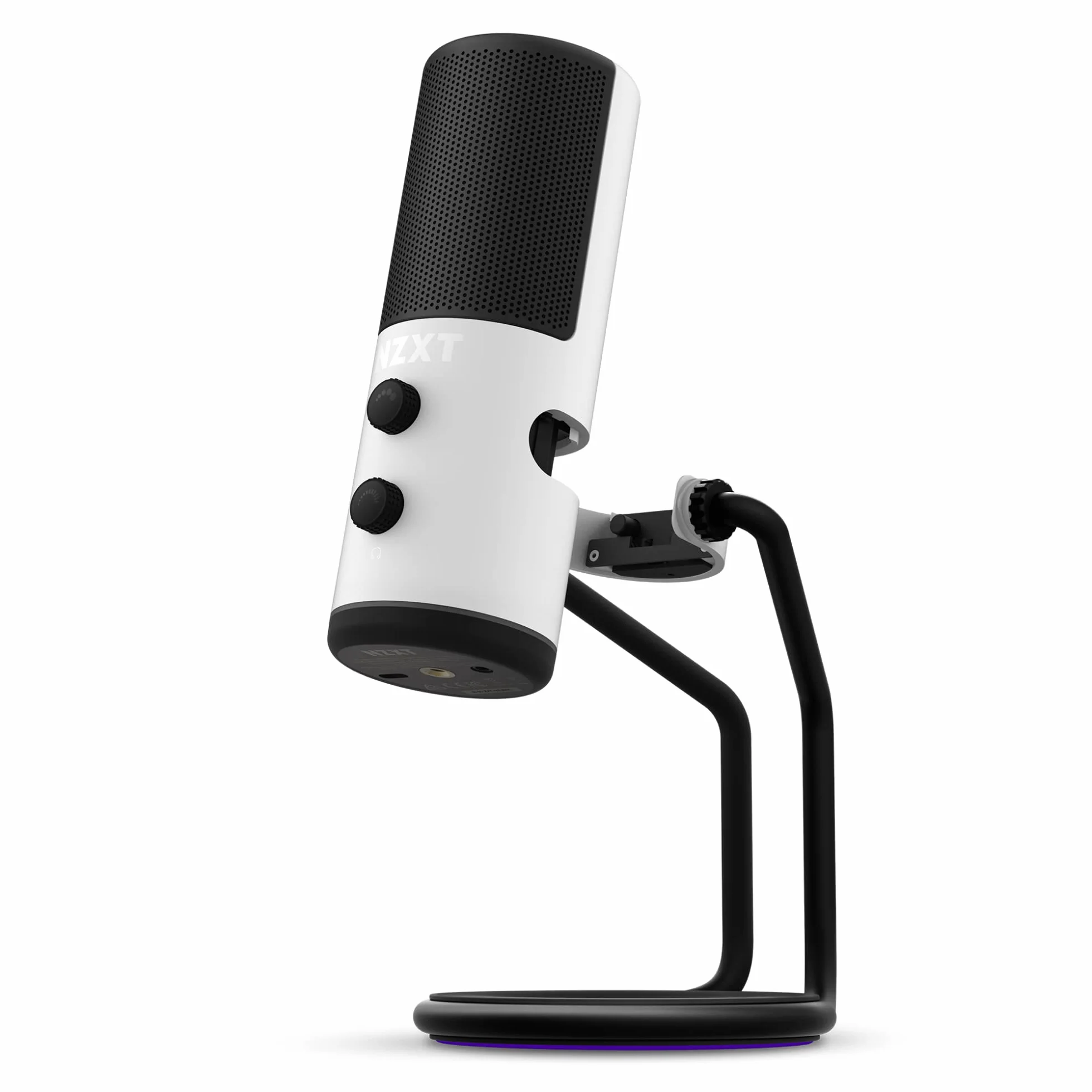 NZXT Capsule - AP-WUMIC-W1 - mikrofon strumieniowy USB audio - jednokierunkowy kardioidowy wzór - przetwornik głosu o wysokiej rozdzielczości - Biały