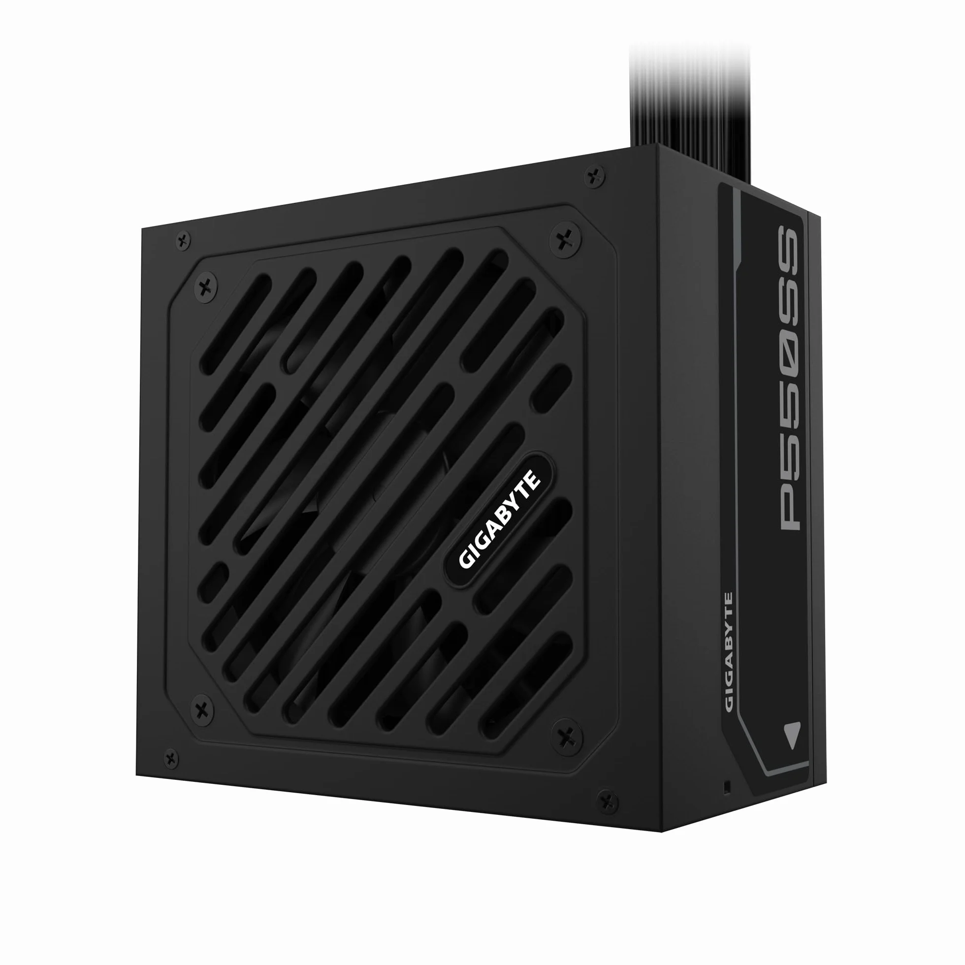 GIGABYTE Zasilacz P550SS - PCIe 5.0, 80 PLUS Silver, w pełni modułowa konstrukcja, wentylator 120 mm, kompatybilny z ATX 3.0, wtyczka EU