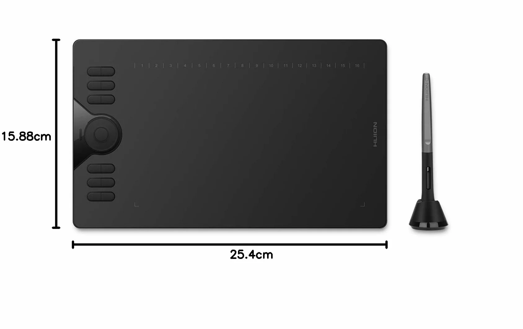 Huion Hs610 HUION HS610 Tablet Graficzny, Czarny, 10"