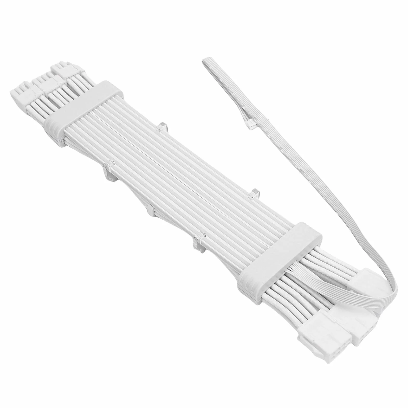 Ejoyous Kabel Zasilacza ARGB Pleciony Silikonowy Przedłużacz Zasilacza RGB 3 X 8 Pinów 120 LED Dwustronne Oświetlenie Elastyczna Konstrukcja do Obudowy Komputera do Gier Konstrukcja GPU (Kontroler