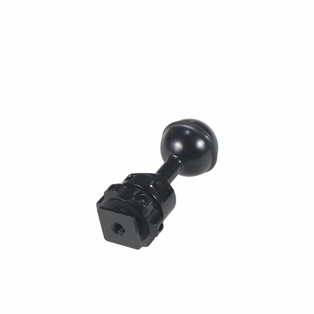 Regulowana głowica kulowa CNC 1-calowy adapter do podwodnych kamer akcji wodoodporna obudowa wideo lampa błyskowa (typ B)