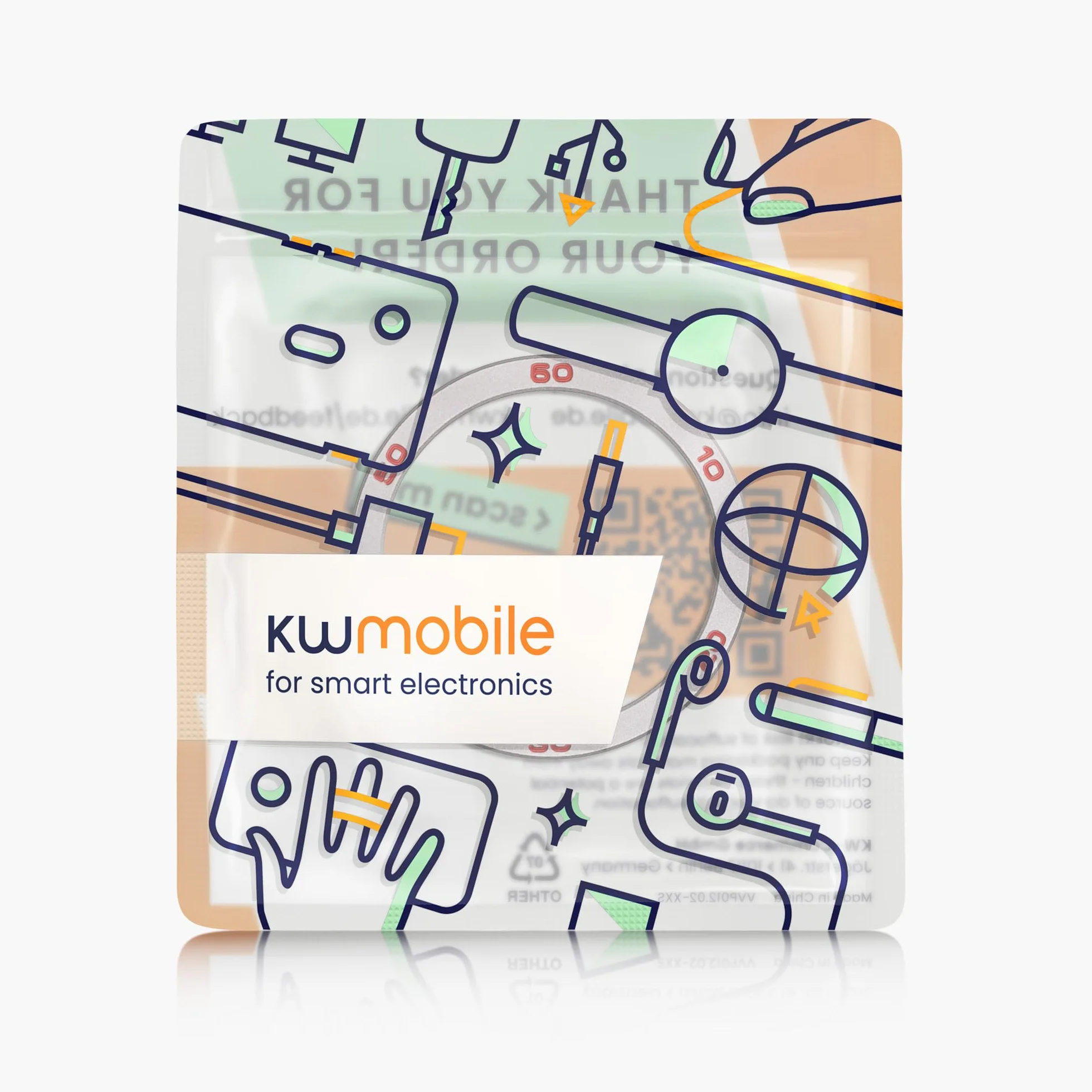kwmobile Samoprzylepny pierścień ochronny do CMF by Nothing Watch Pro 2 (D398) - Ramka smartwatcha szaro-zielona