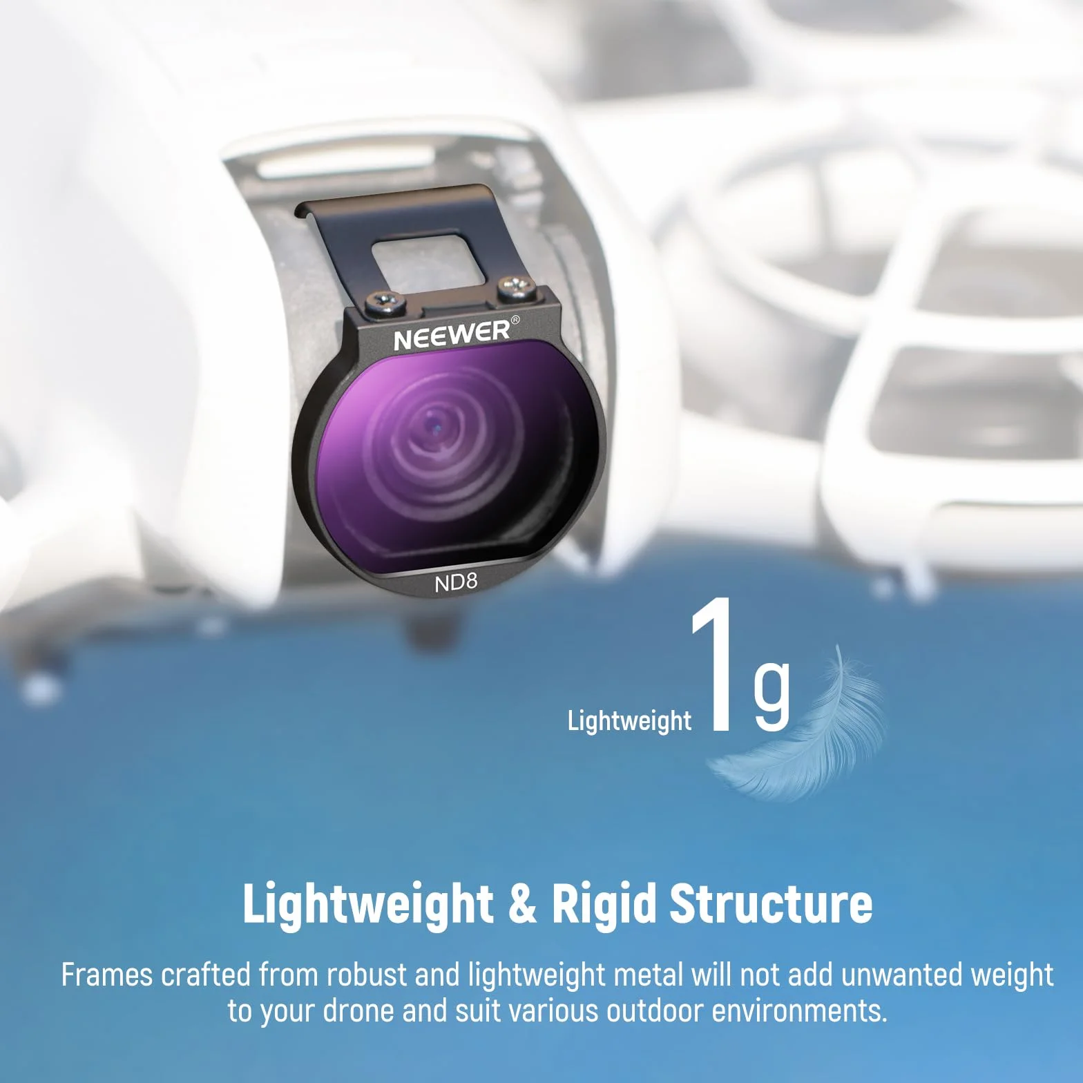 Neewer Zestaw filtrów ND kompatybilny z DJI NEO, 6-pak ND8/ND16/ND32/ND64/CPL/UV neutralna gęstość, polaryzator kołowy, akcesoria do dronów, smukłe, wielowarstwowe szkło optyczne HD, FL-N31