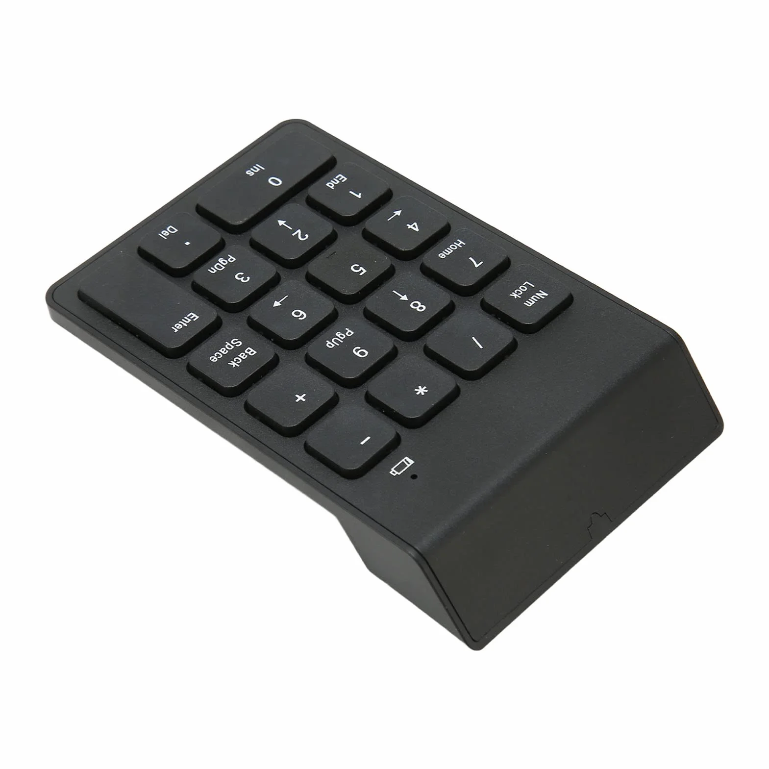 Bewinner Bezprzewodowa klawiatura numeryczna 2,4 G do laptopa, 18 klawiszy, mini zewnętrzna podkładka numeryczna, bez sterownika, czekoladowe klawisze, klawiatura numeryczna USB dla księgowego