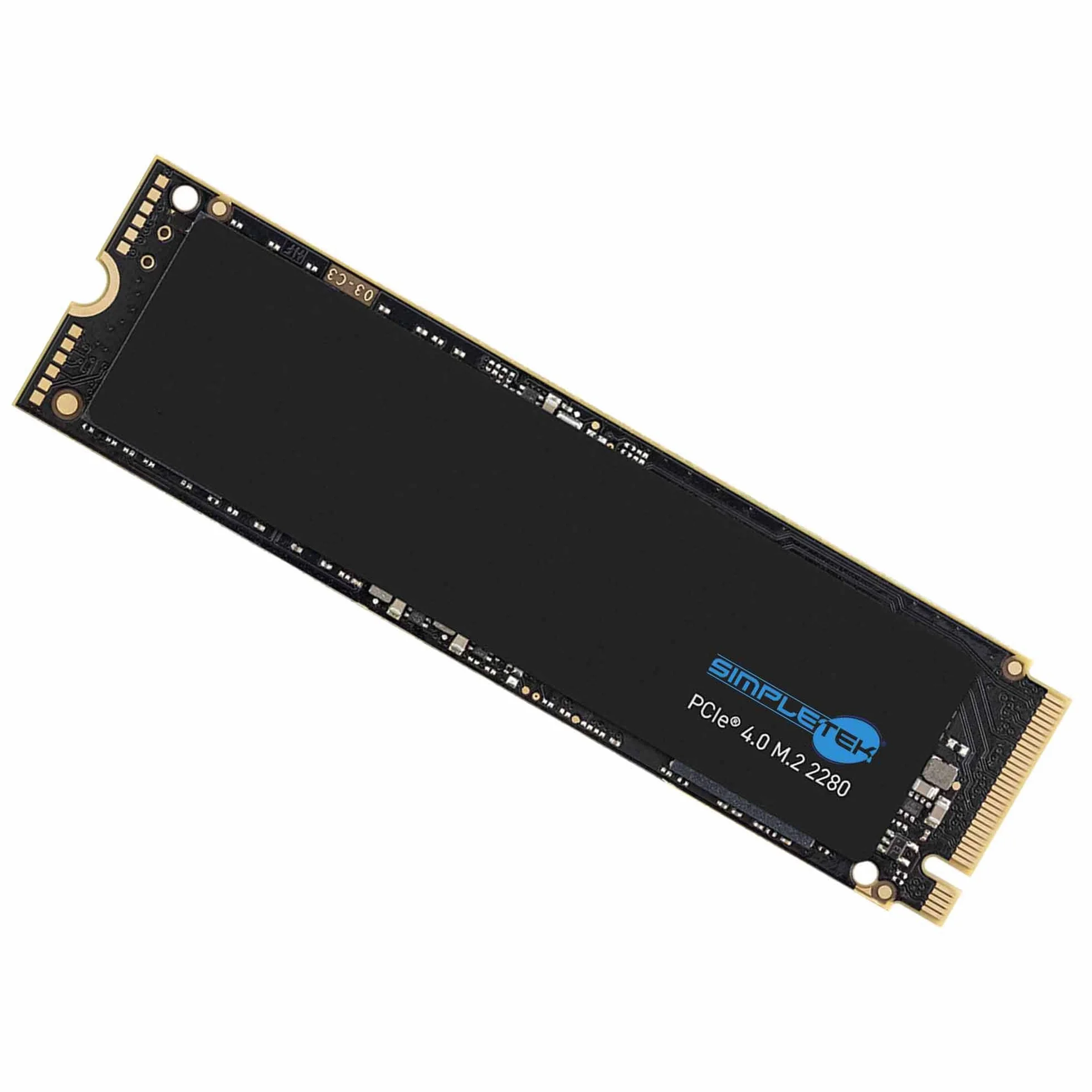 SIMPLETEK Wewnętrzny dysk SSD M.2 NVME PCIe 4.0 2280, 500 GB, 3D TLC - 4 x 4 generacji, idealny do laptopów, notebooków, pamięci komputerów stacjonarnych