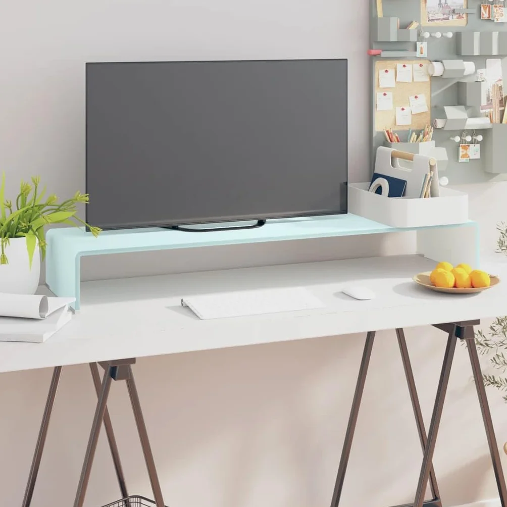 Générique Szafka pod telewizor szkło hartowane 100x30x13 cm zielona | Uchwyt na monitor, laptop, konsolę do gier, odtwarzacz DVD, gładka powierzchnia łatwa do czyszczenia