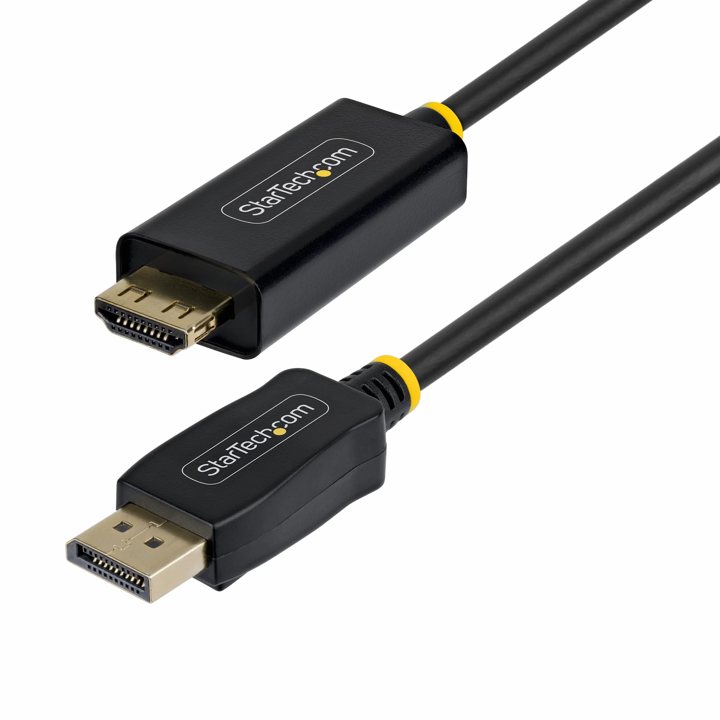 StarTech Kabel adaptera DisplayPort na HDMI 3 m, złącze HDMI, 4K przy 60 / 1440p przy 120, HDR, jednokierunkowy przewód do komputerów stacjonarnych, Lenovo, Dell, HP