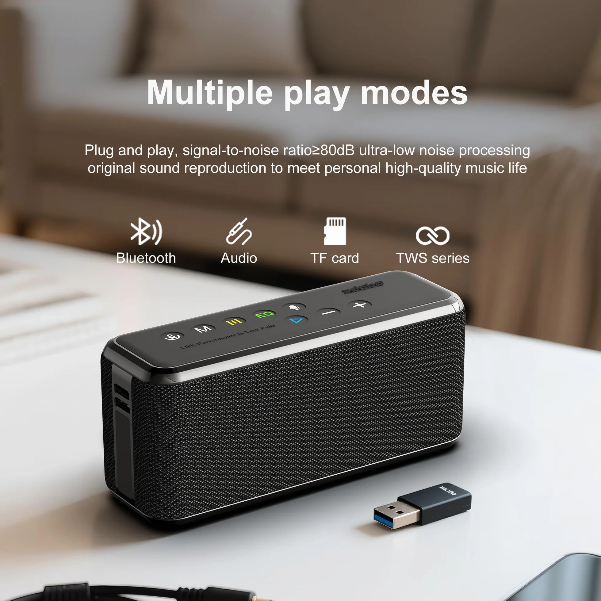 xdobo Głośnik Bluetooth X8 Max, wyjście 100 W, 12 godzin odtwarzania, Bluetooth 5.0