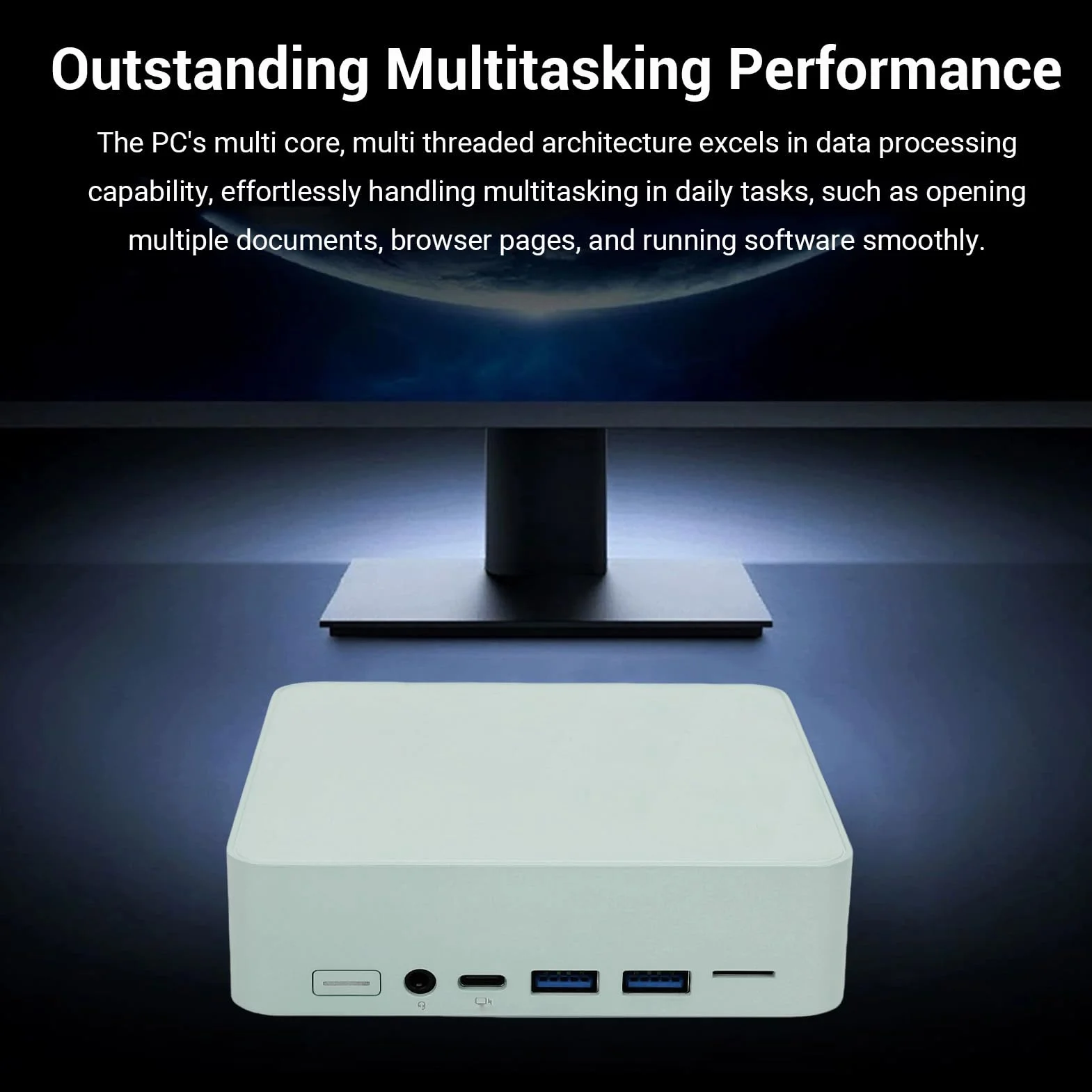 Vikye Mini PC z N100, Podwójnym Wi-Fi i Bluetooth, Gigabit Ethernet, Kompaktowym Małym Komputerem Stacjonarnym do Użytku w Domowym Biurze (16G i 1 TB Zielony)