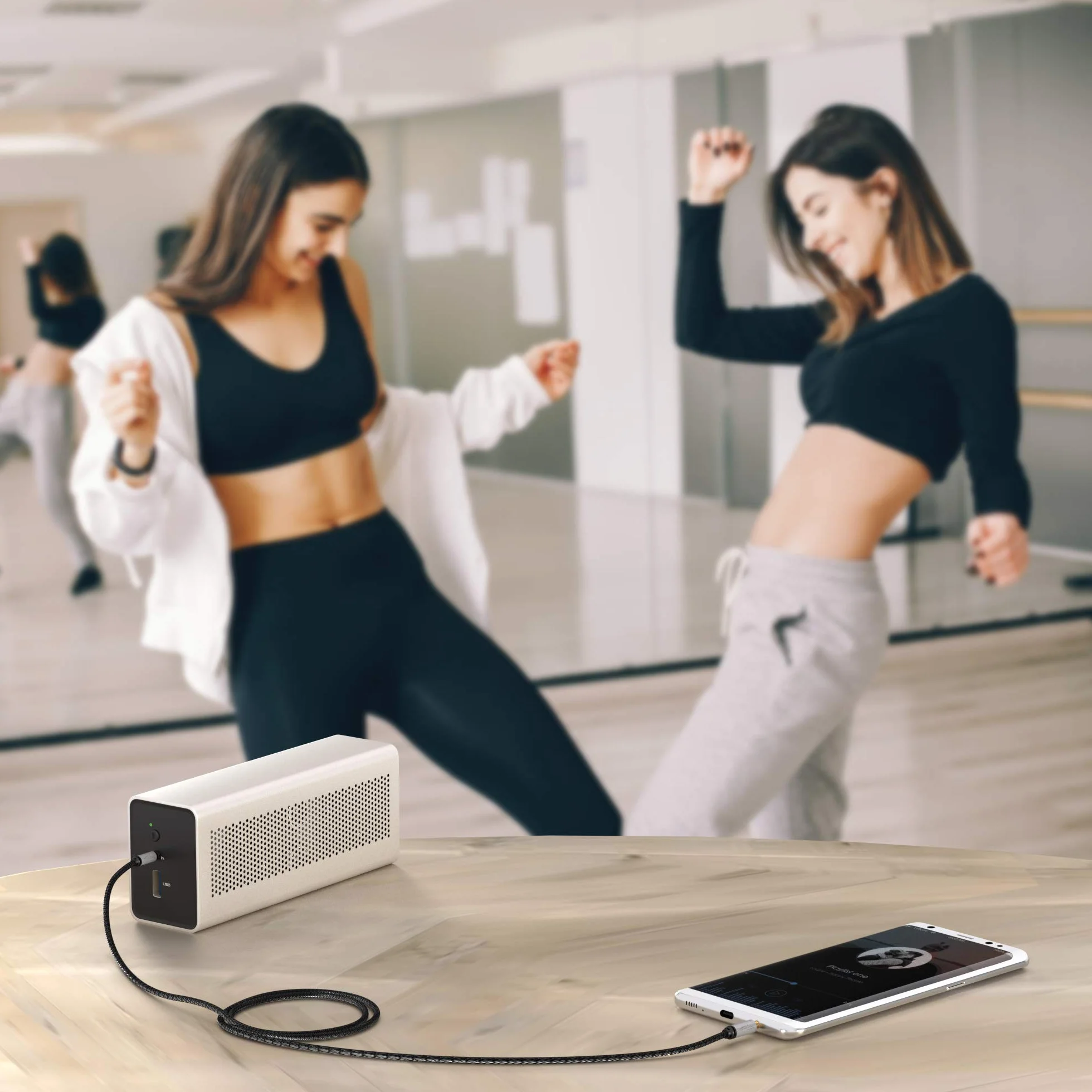 KabelDirekt Przewód stereo jack AUX audio 3,5mm nylonowy 0,5m