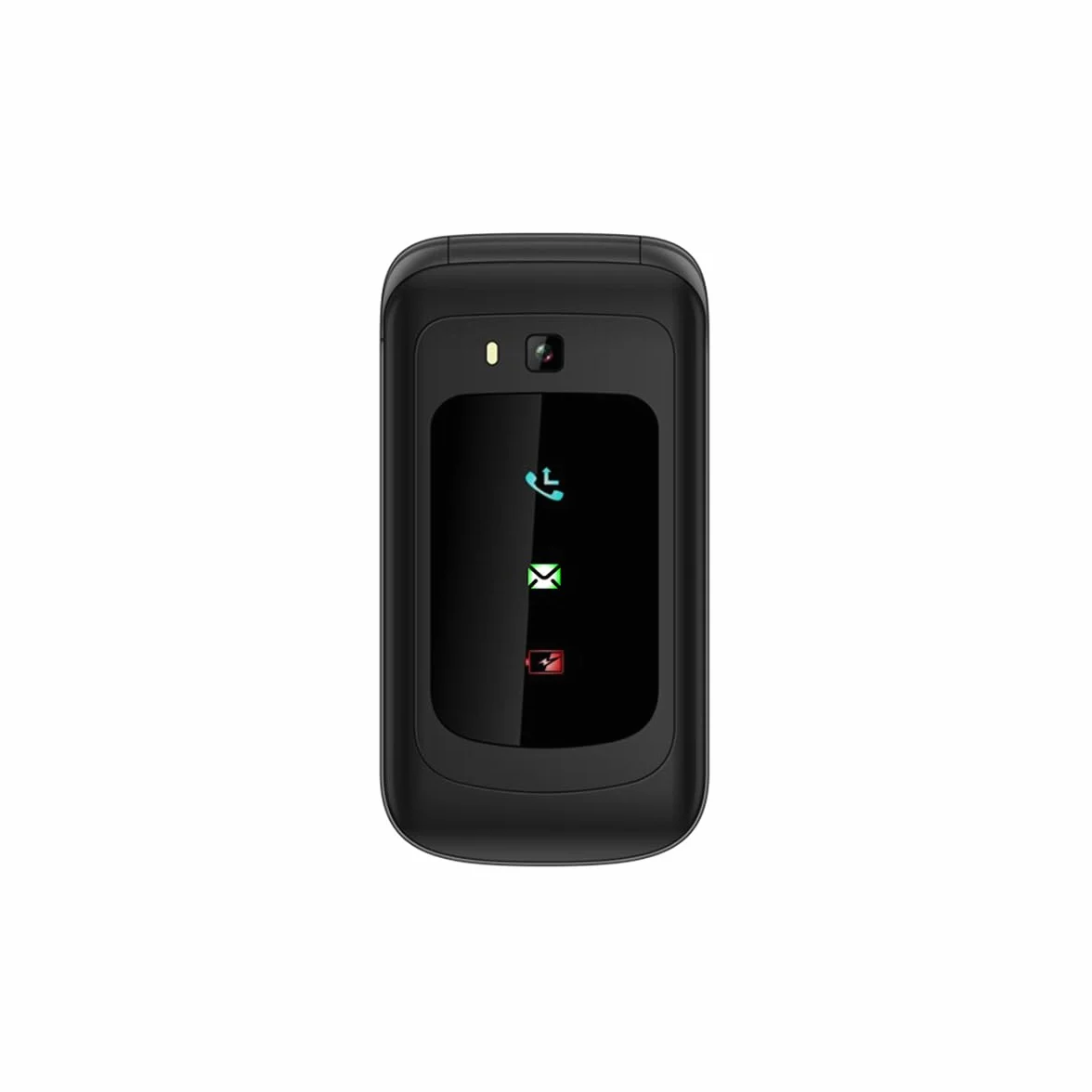 TouchFlip – telefon z ekranem dotykowym 2,8" i przyciskiem SOS, kompatybilny z aparatami słuchowymi, WhatsApp