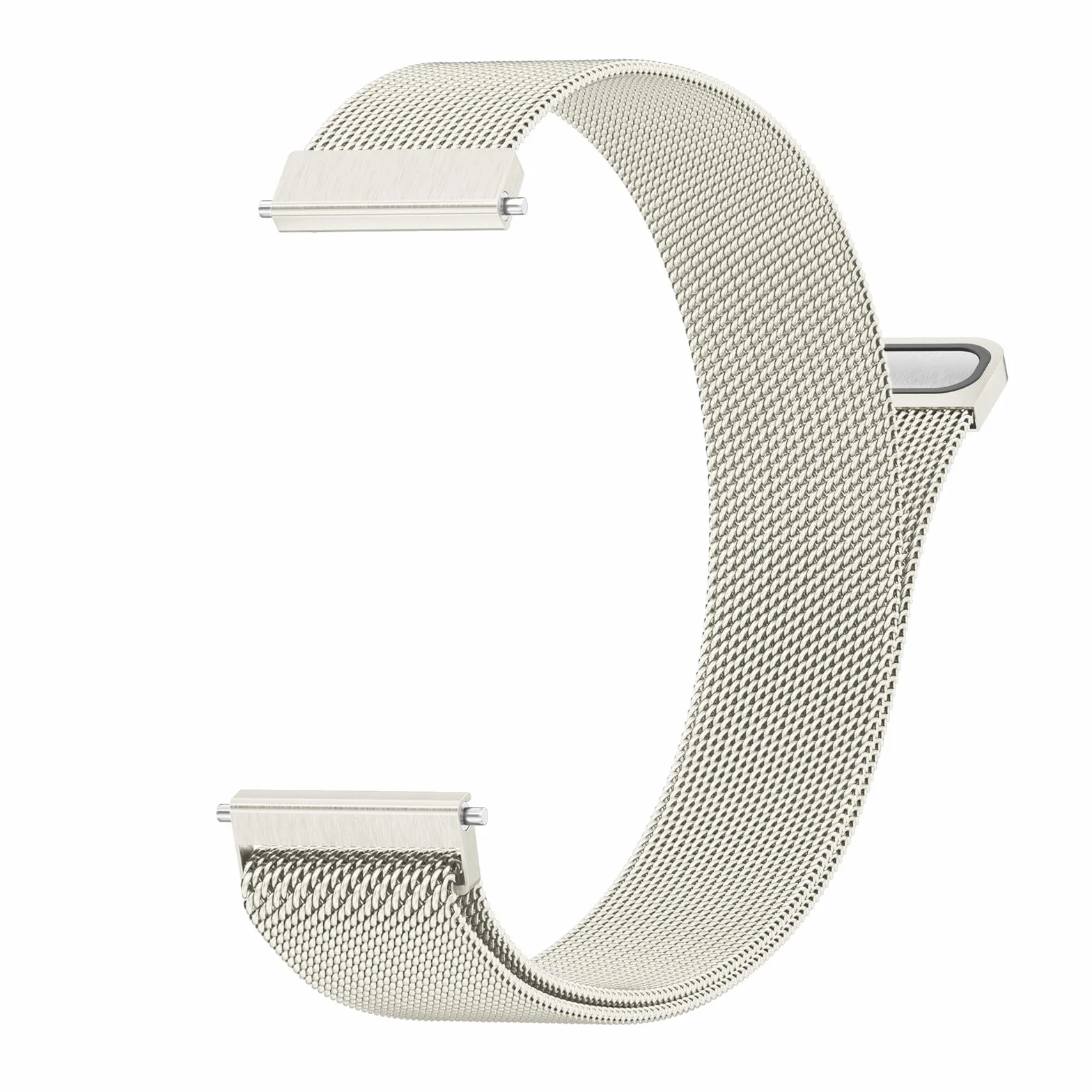 Amzpas Bransoletka do zegarka Garmin Vivoactive 4S/Venu 3S/Venu 2S / Vivomove 3S, dla kobiet i mężczyzn, 18 mm, stal nierdzewna, metalowa bransoletka zamienna do Garmin Forerunner 255S/265S