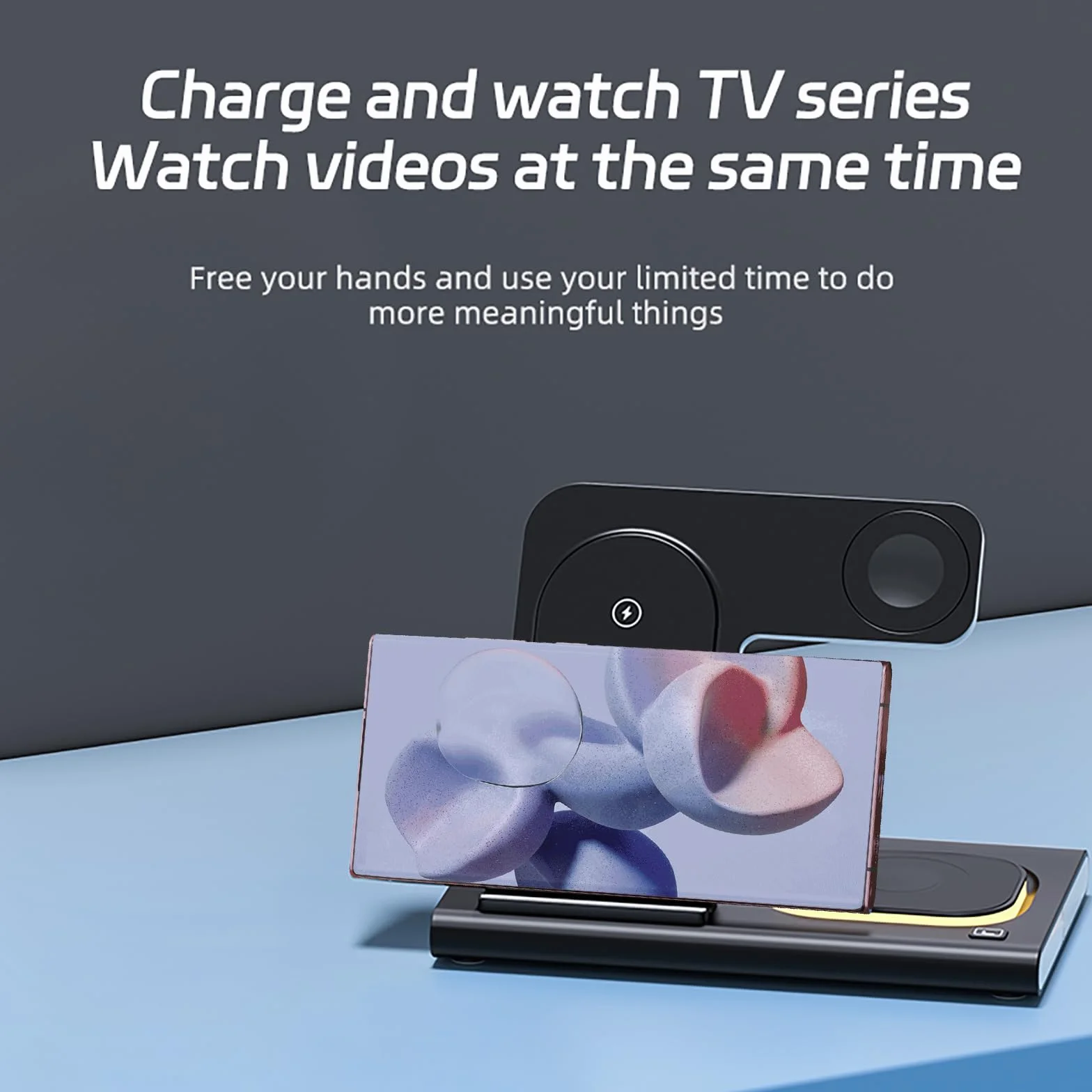 Bezprzewodowa ładowarka 3 w 1 do stacji ładującej Samsung Android Smartphone wiele urządzeń LED składana stacja dokująca stojak do Samsung Galaxy S25 S24 S23 S22 Note 20 Watch 8/7/6 słuchawki douszne