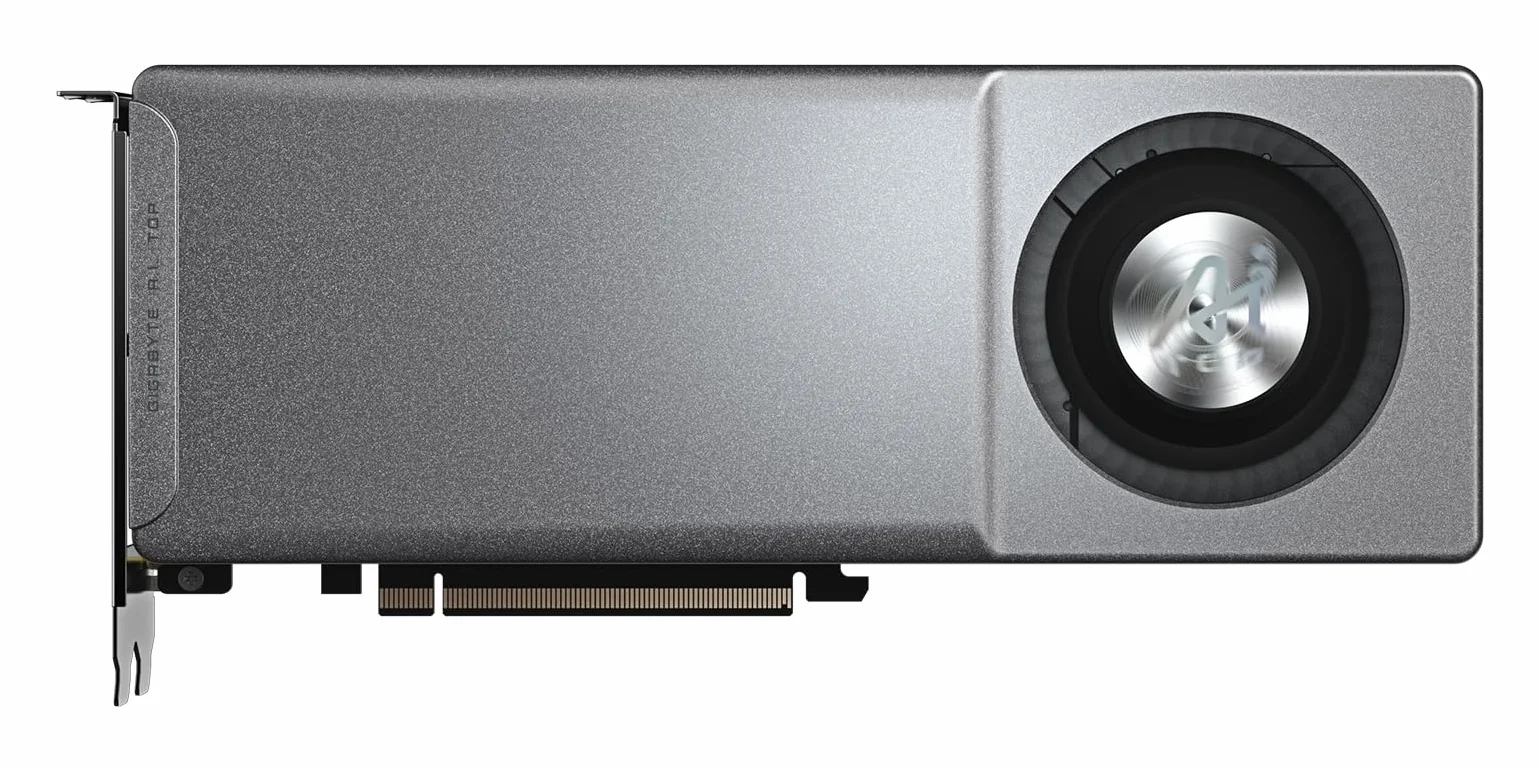 Gigabyte Radeon AI PRO R9700 AI TOP 32G karta graficzna - 32 GB GDDR6, 256 bit, PCI-E 5.0, zegar rdzeniowy 2920 MHz, 3 x DP, 1 x HDMI, GV-R9700AI TOP-32GD