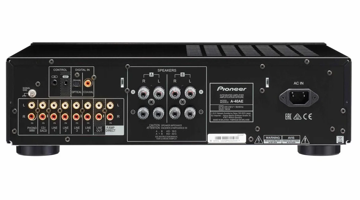 Pioneer A-40AE-S Wzmacniacz, Srebro, 2 x 60 W