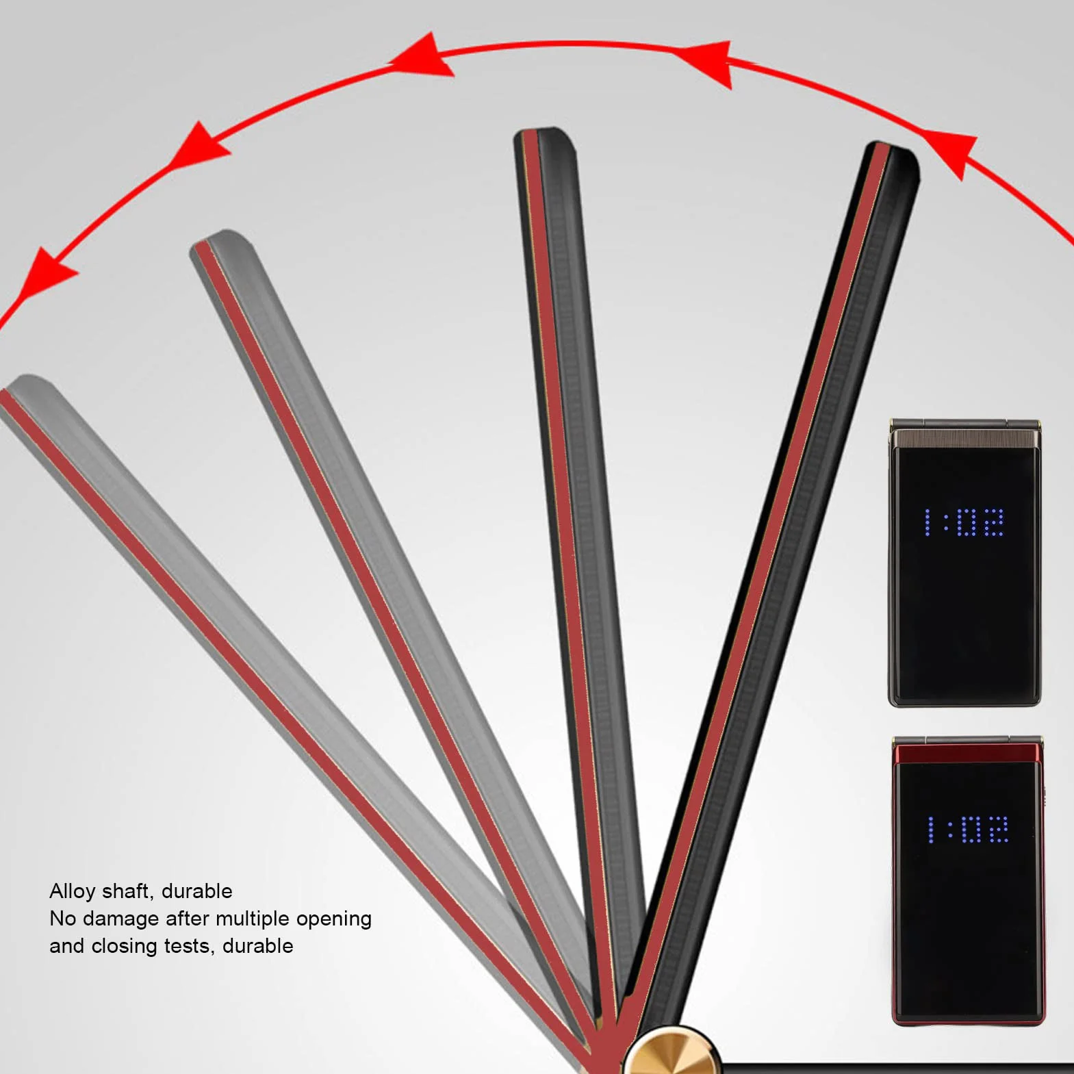 Odblokowane Senior Flip Phones, Duży Przycisk Telefon Komórkowy dla Osób Starszych, Ekran 2.8, 5900mAh, Przycisk SOS, Latarka, Dual SIM, Głośny Głos (niszczą kolor)