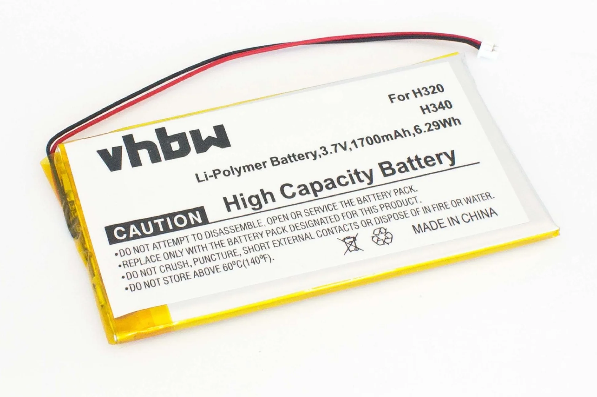 Bateria LI-Polymer (1700 mAh) do IRIVER H110 / H120 / H140 / H320 / H340 / H 110 120 140 320 340
