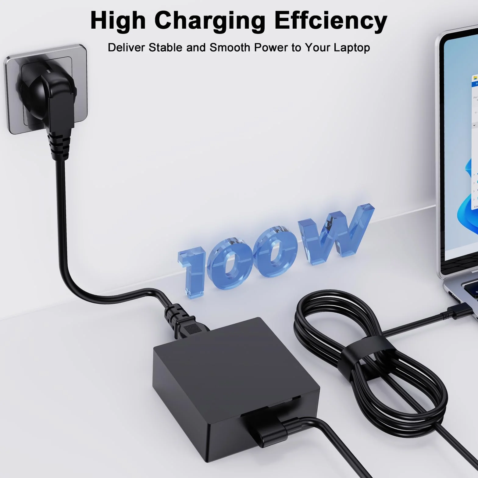 100W USB C ładowarka Kompatybilny z Asus ROG Ally X Z1,Ally Dock,ROG Flow X13 Z13 GV301 GV302 GZ301,Zephyrus G16 GU605 G14 GA403,Vivobook S16 S15 16X 14X ZenBook 14 14X S13 Strix G18 G16 Scar 16 18