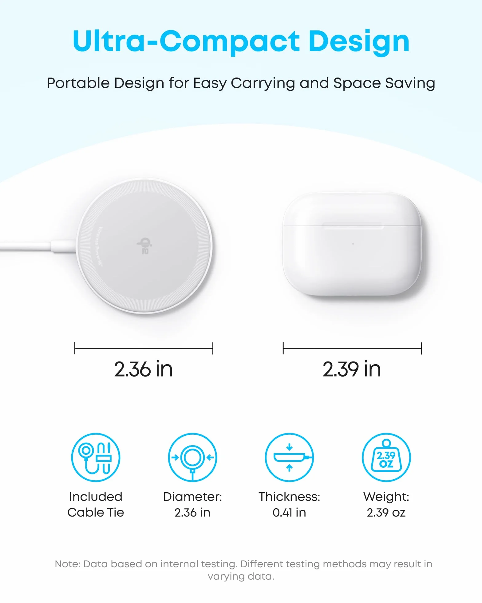 Magnetyczna podkładka ładująca Anker Zolo, certyfikowana Qi2, 15 W, kompatybilna z MagSafe, do iPhone'ów serii 17/16/15/14/13, AirPods itp. (nie do urządzeń Pixel, bez zasilacza)