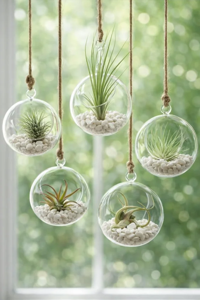 Tillandsien mix 5 sztuk EXTRA T. fuchsii var gracilis Air Plants łatwe w pielęgnacji naturalna dekoracja